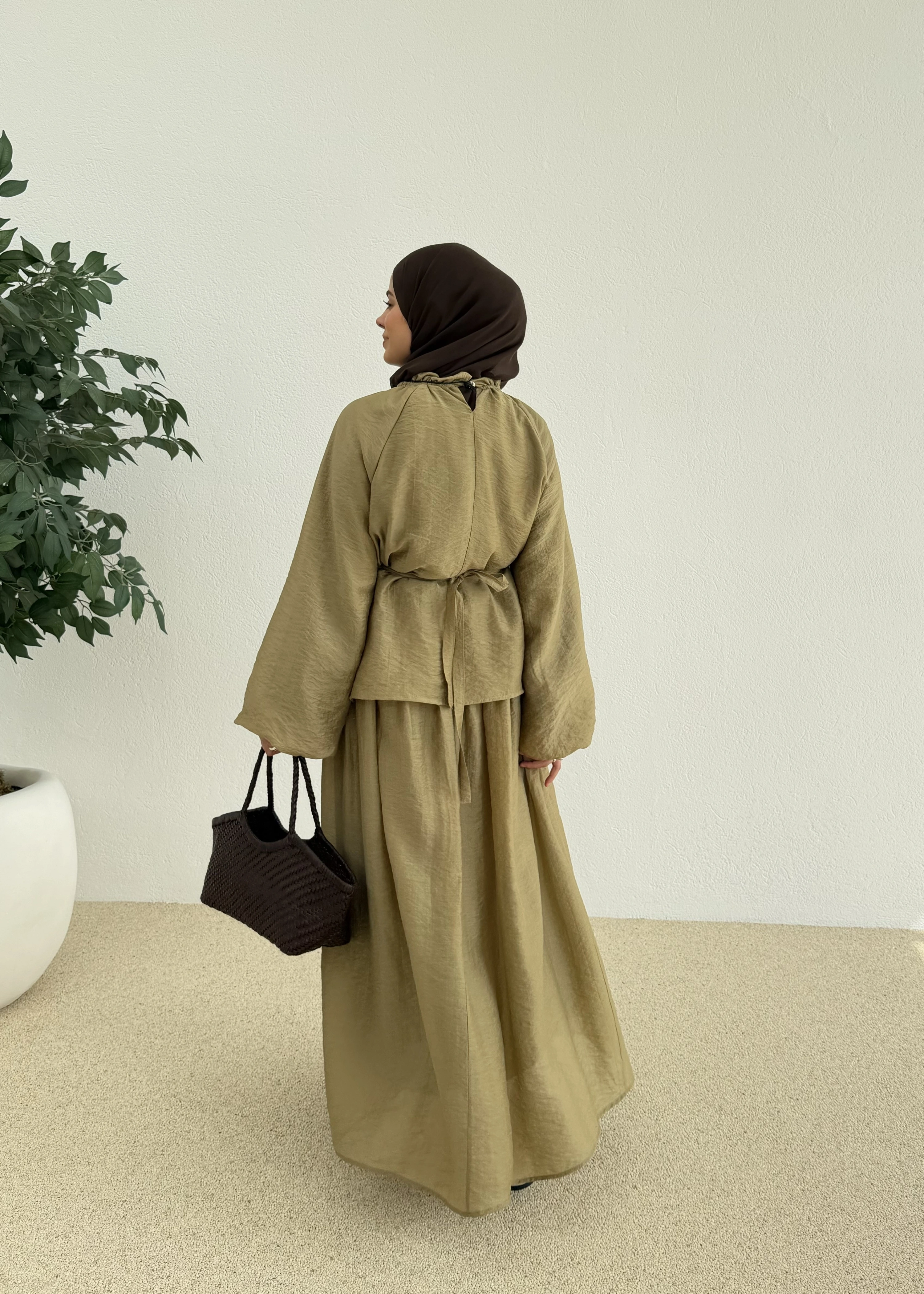 0097 POLİAMİD İKİLİ TAKIM yeşil