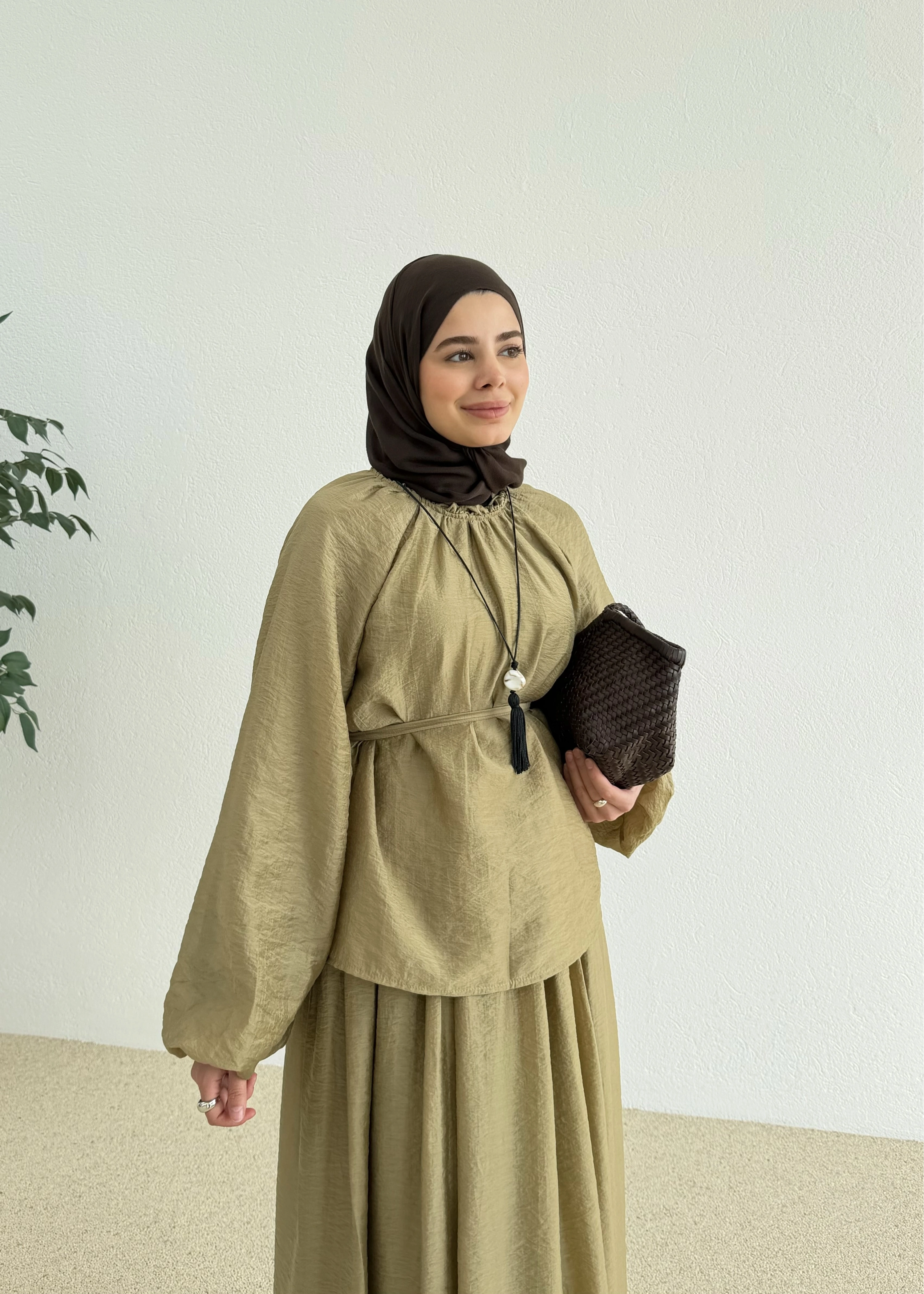 0097 POLİAMİD İKİLİ TAKIM yeşil