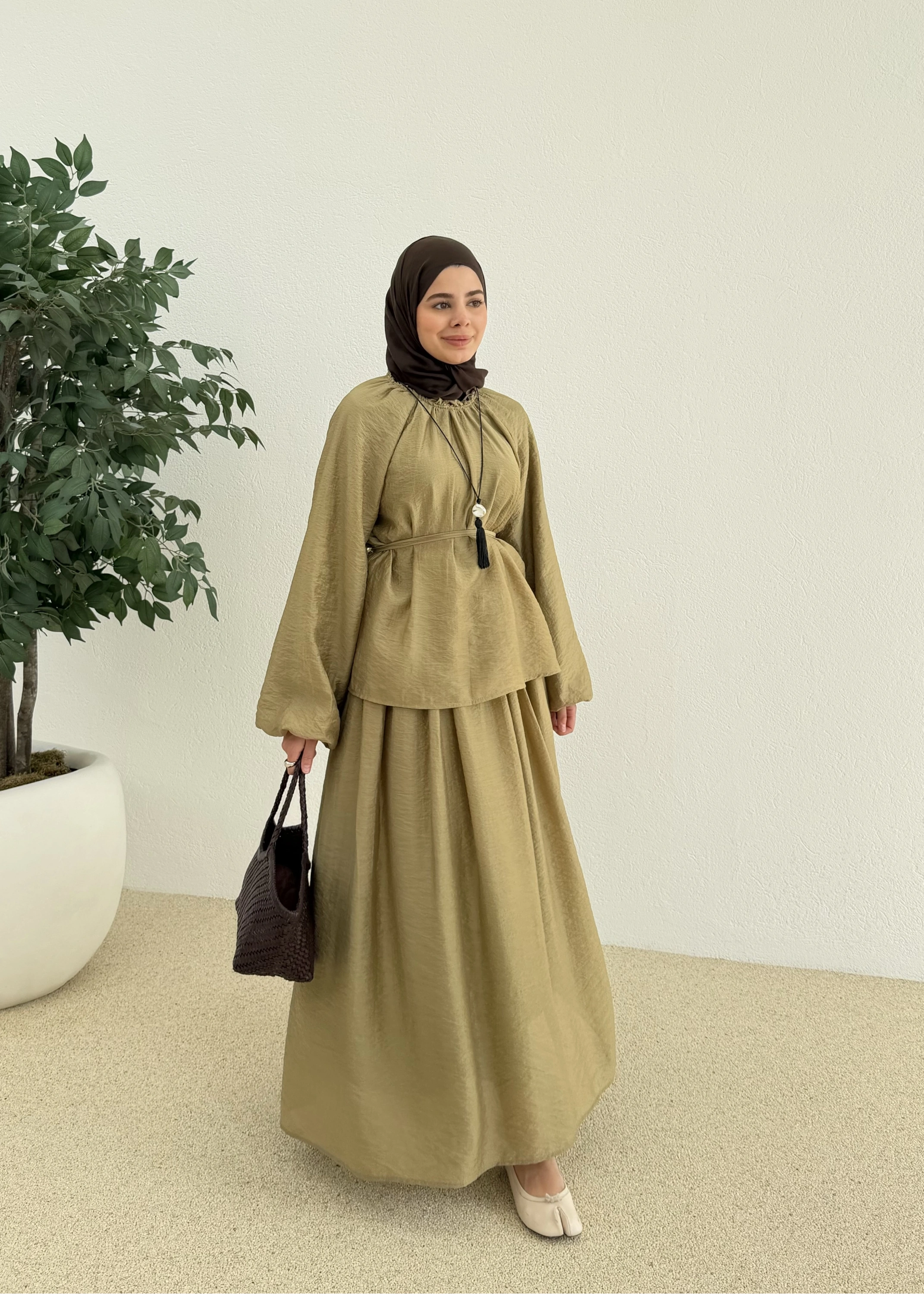 0097 POLİAMİD İKİLİ TAKIM yeşil