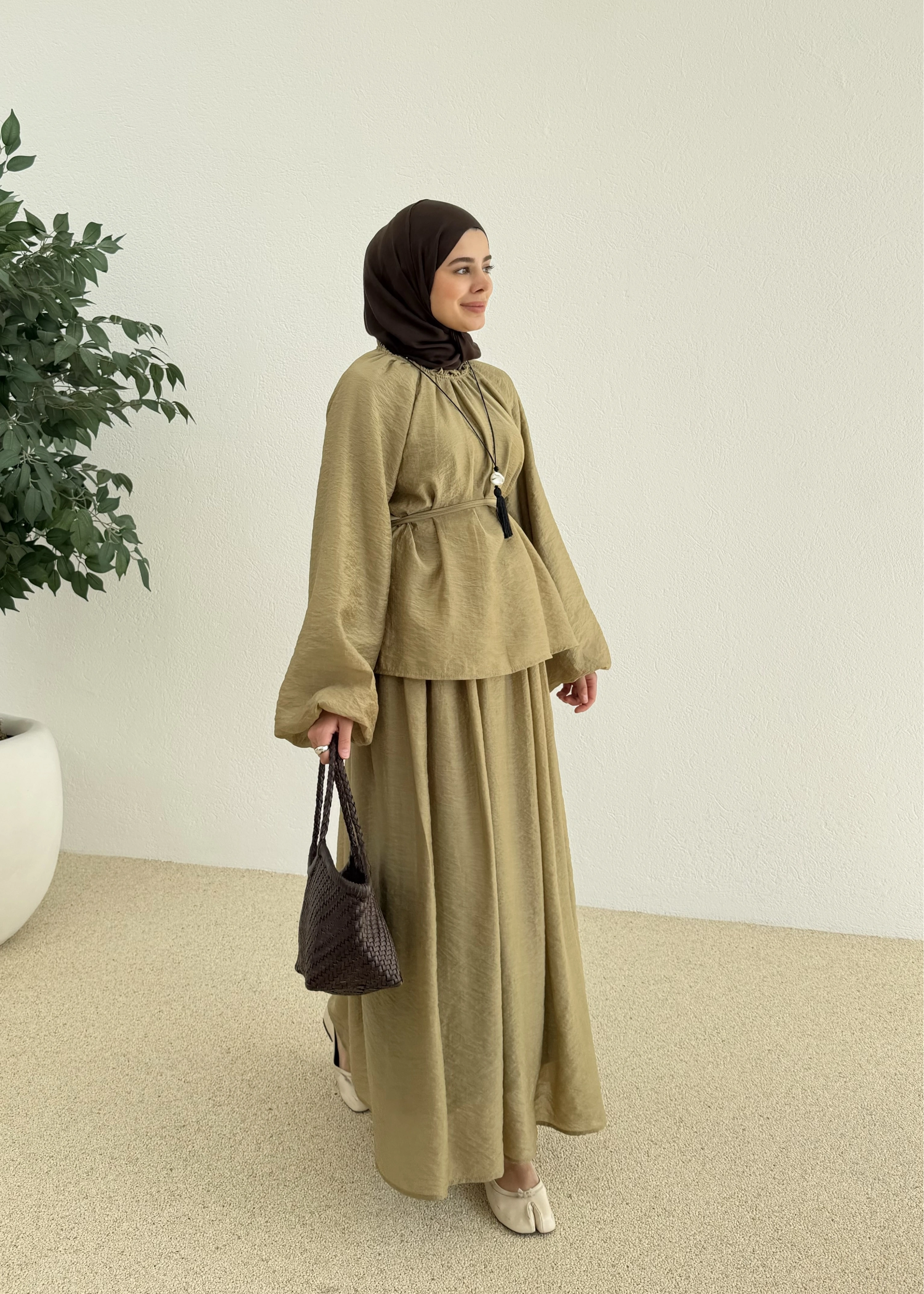 0097 POLİAMİD İKİLİ TAKIM yeşil