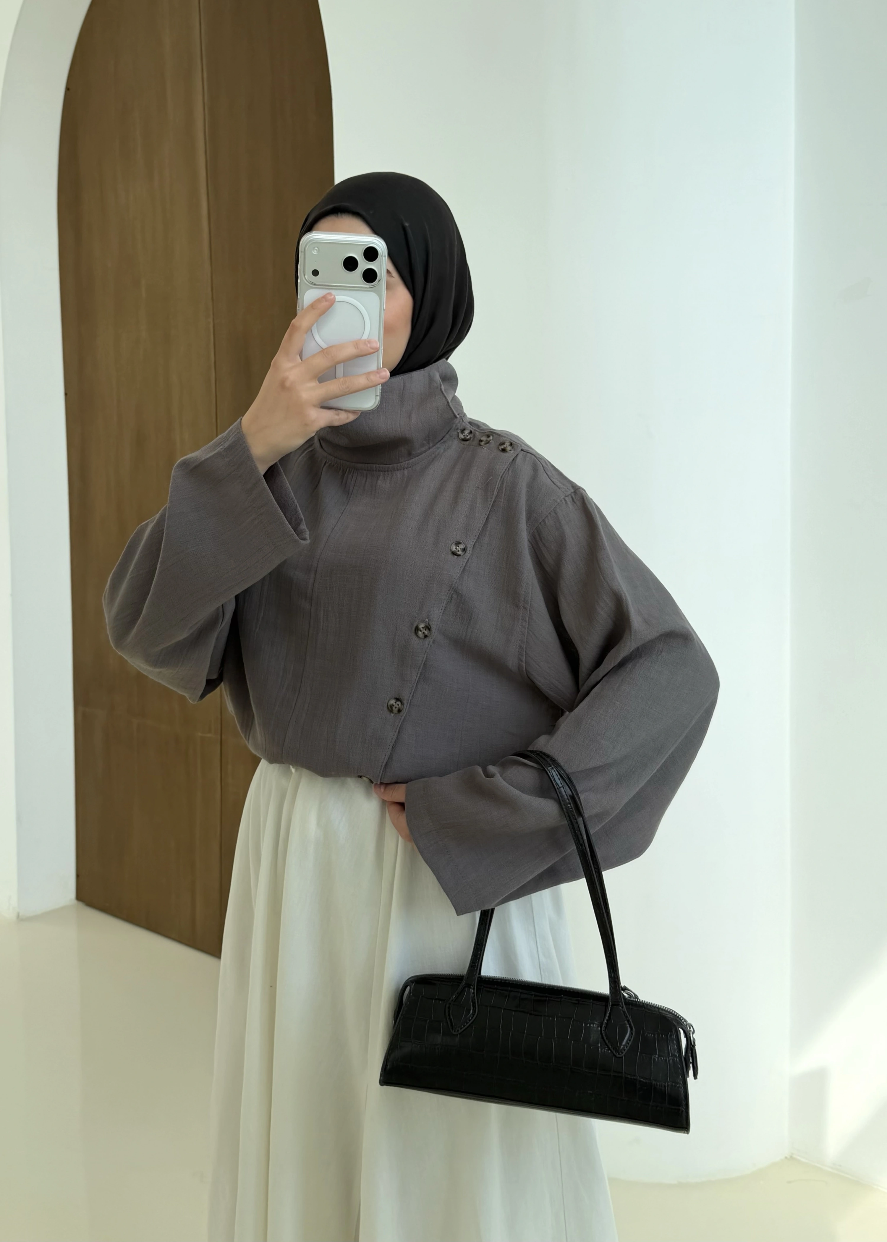 1272 YK DTY GÖMLEK KOYU VİZON