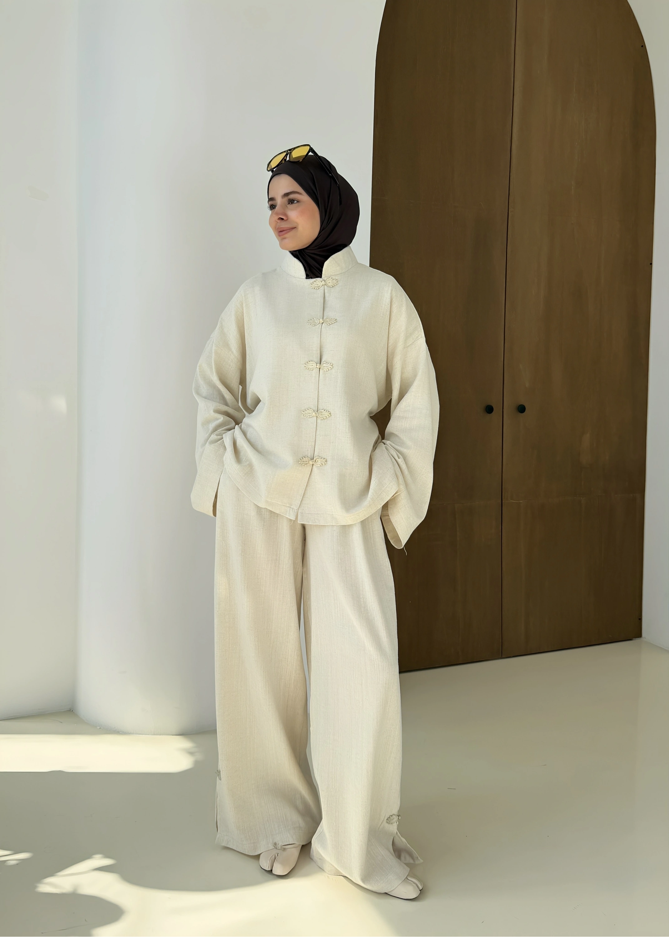 1506 KORE DÜĞME BAĞLAMA TAKIM BEJ