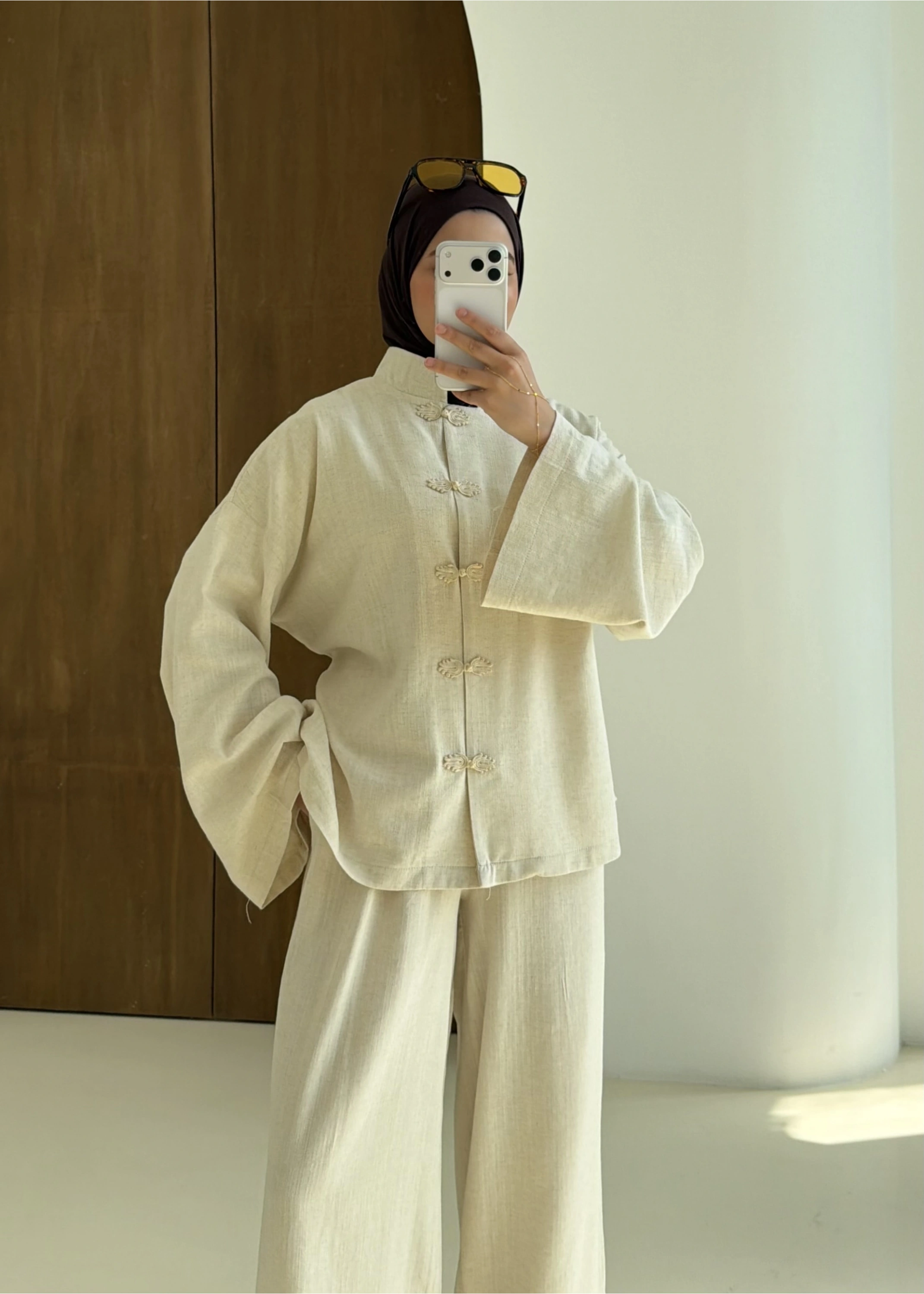 1506 KORE DÜĞME BAĞLAMA TAKIM BEJ