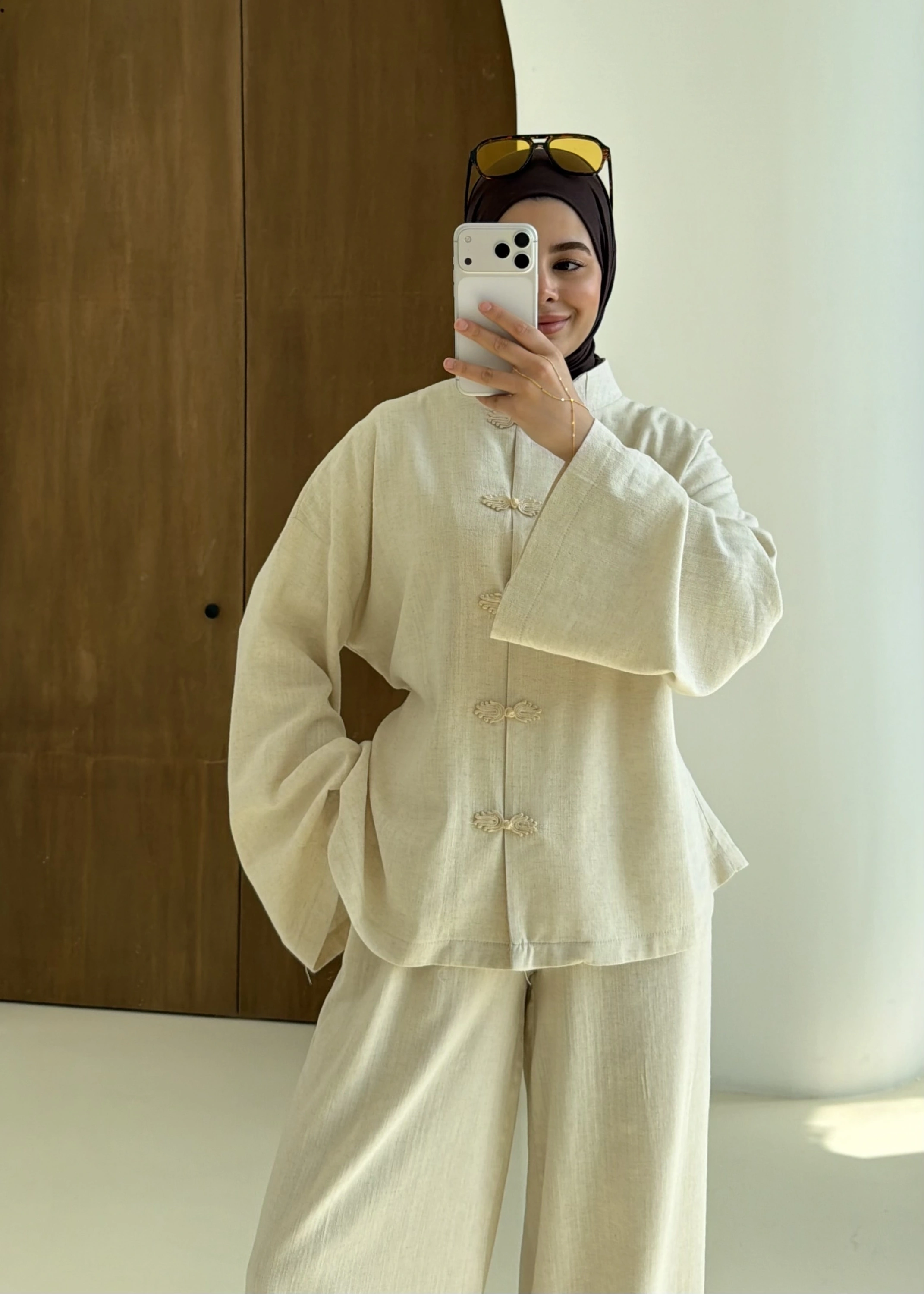 1506 KORE DÜĞME BAĞLAMA TAKIM BEJ