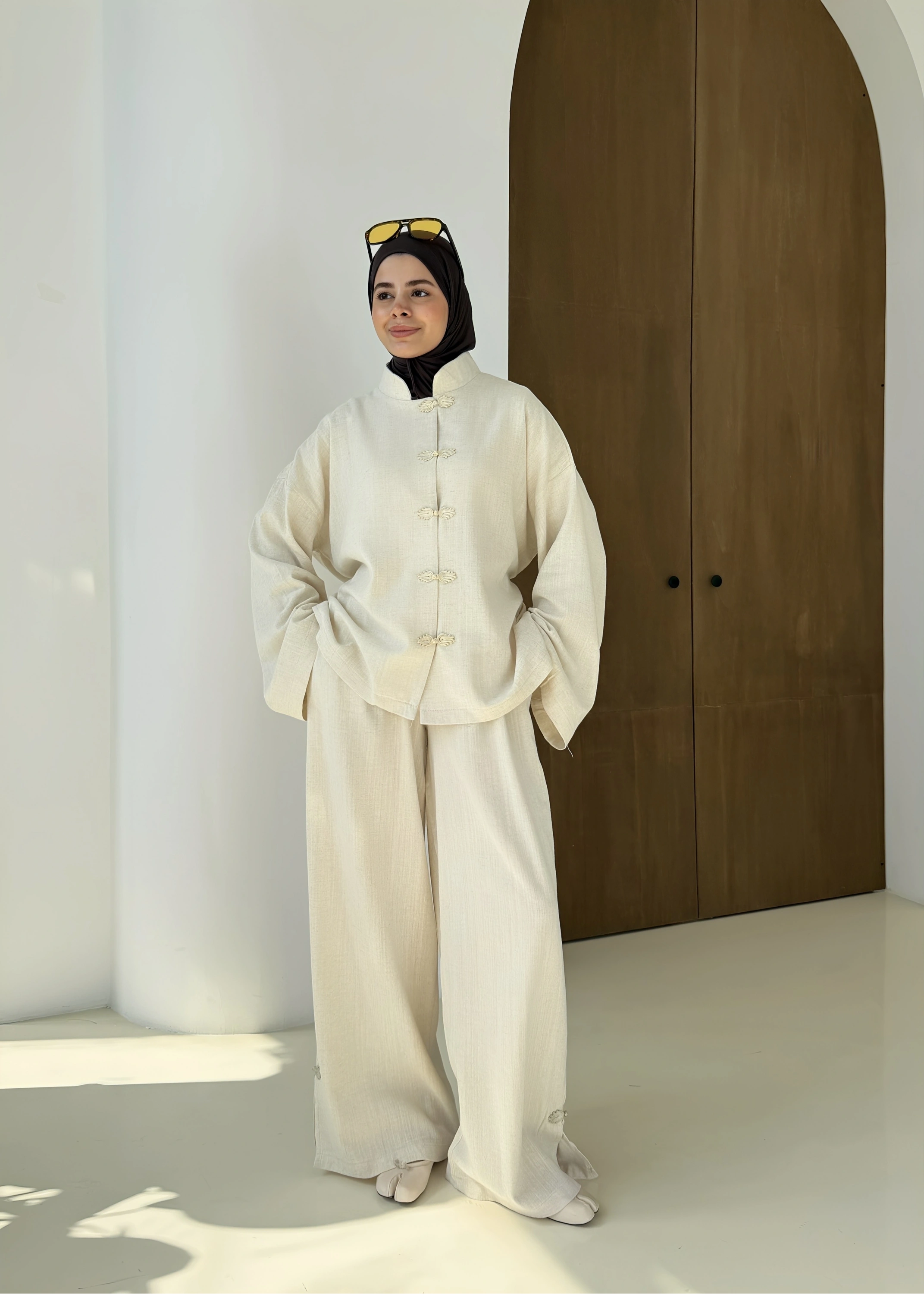 1506 KORE DÜĞME BAĞLAMA TAKIM BEJ