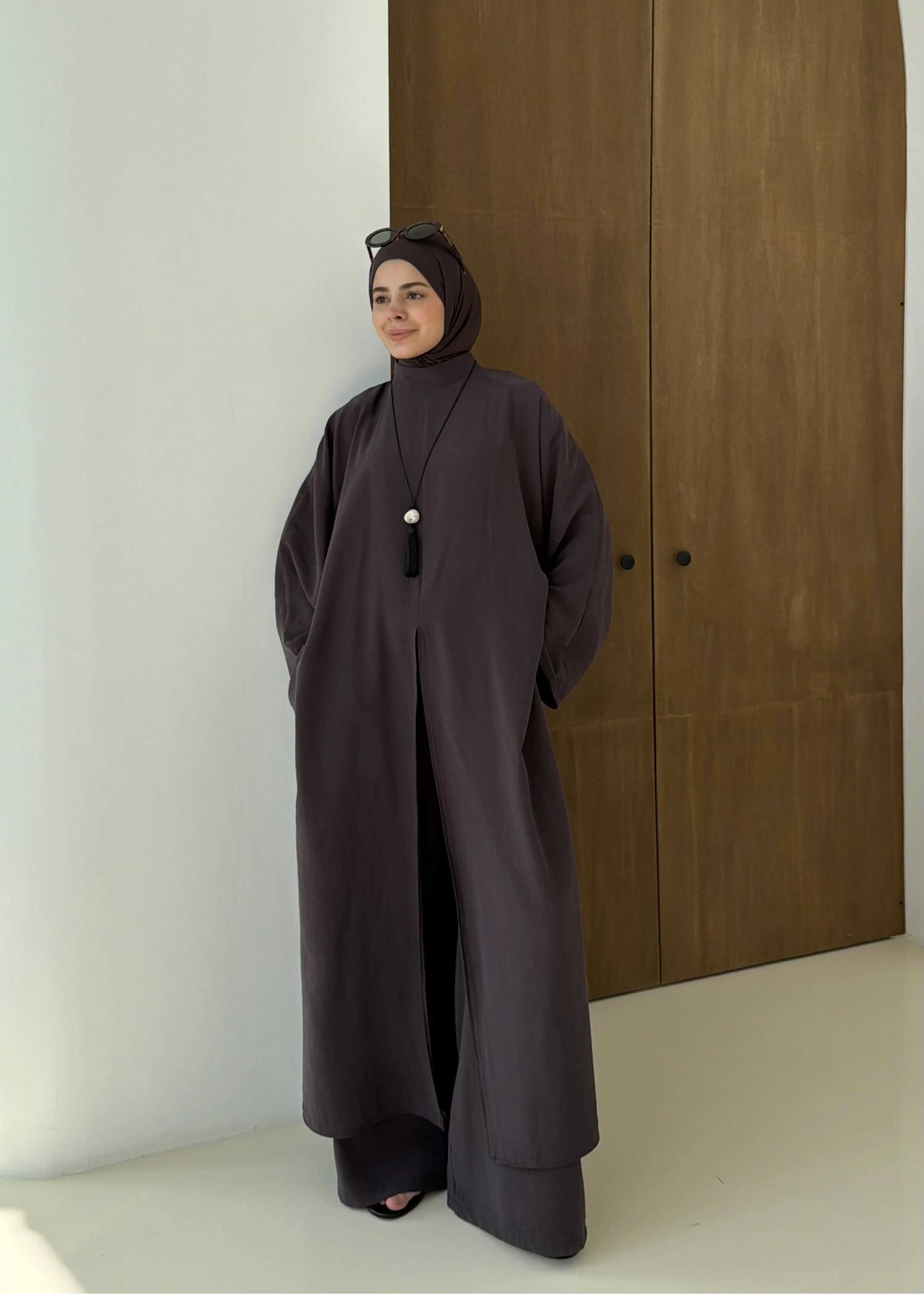 8832 FREEZE YIRTMAÇLI TAKIM KAHVE