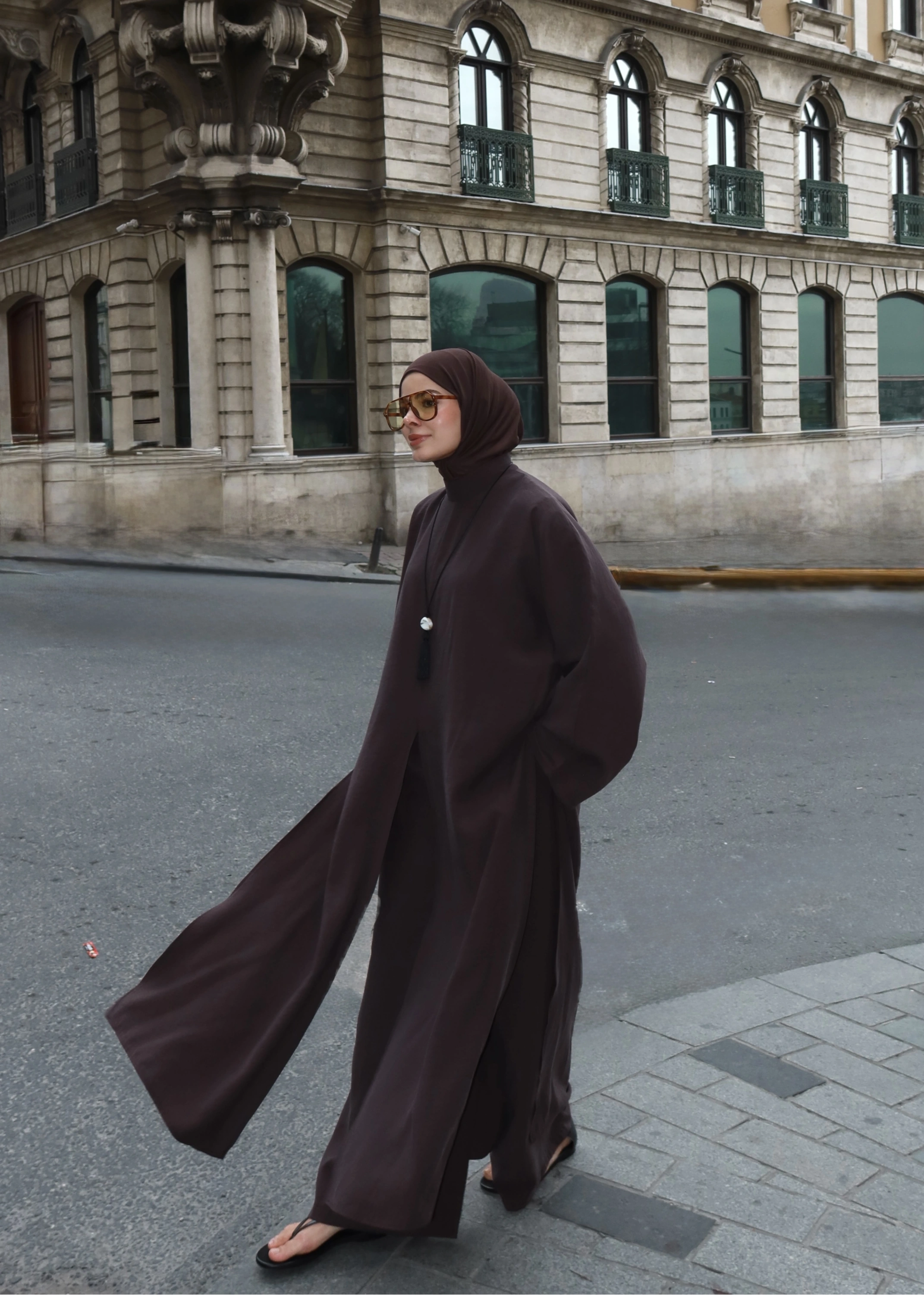 8832 FREEZE YIRTMAÇLI TAKIM KAHVE