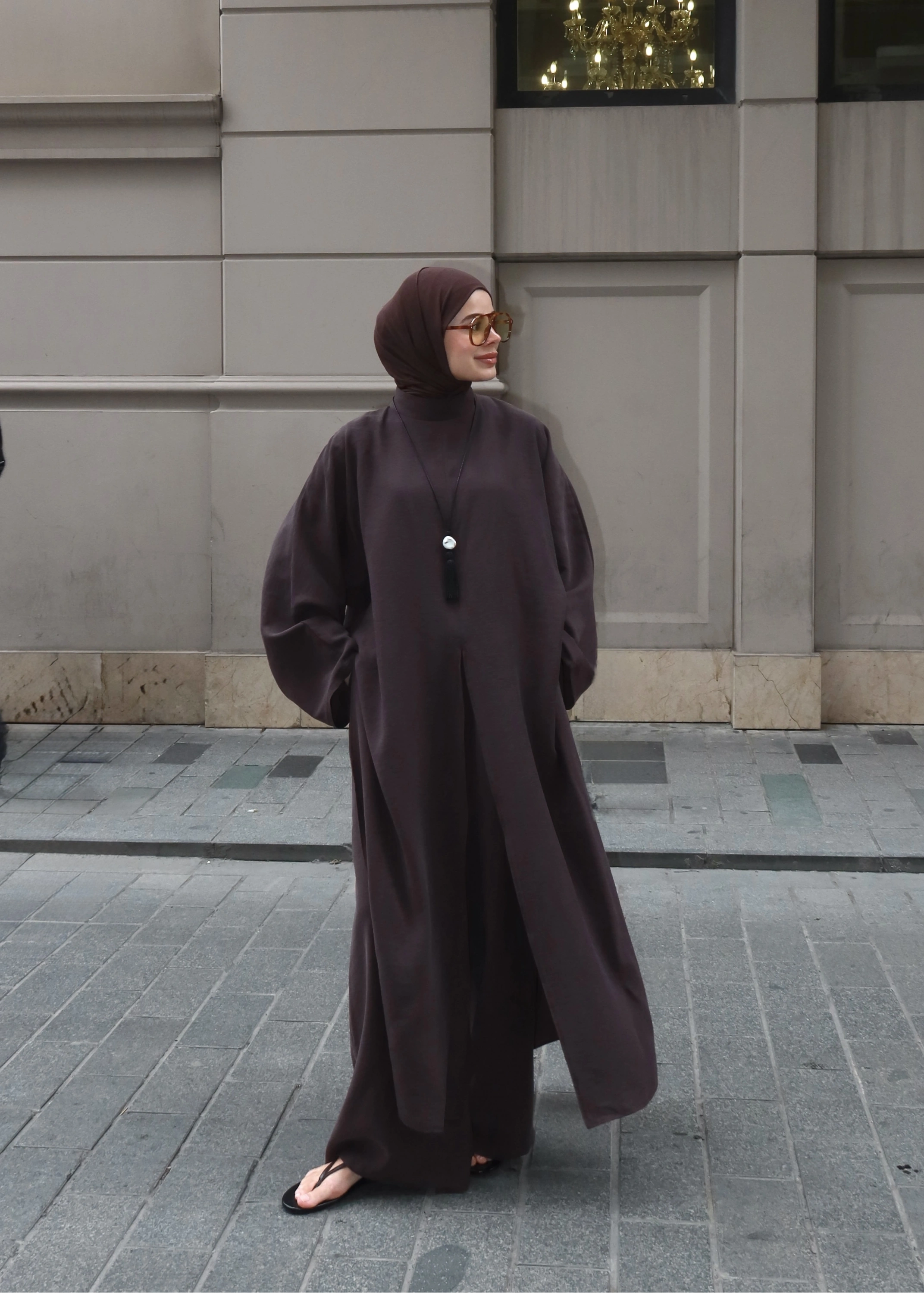 8832 FREEZE YIRTMAÇLI TAKIM KAHVE