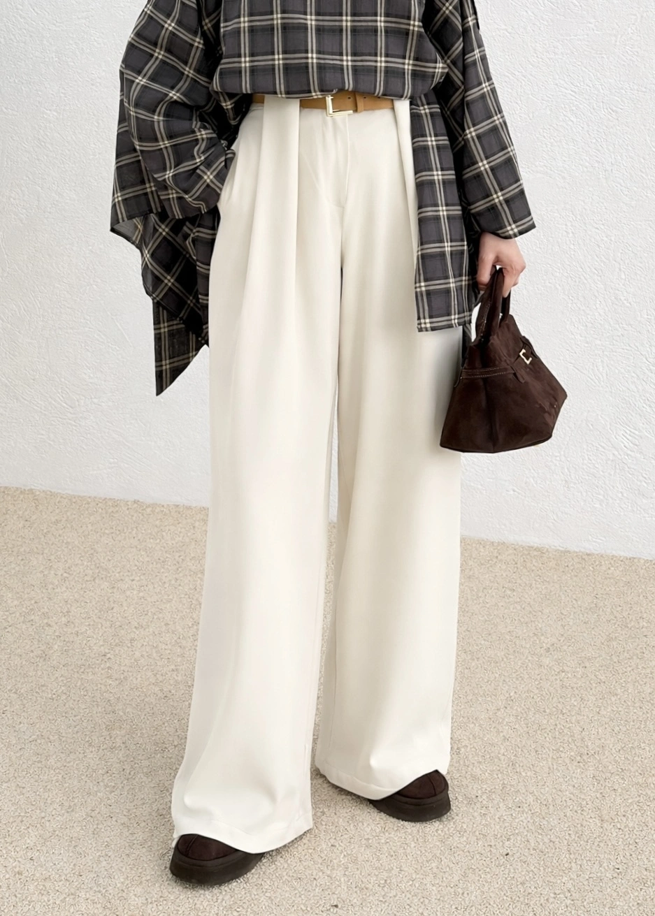 3855 KÖPRÜ DTY KEMER PANTOLON beyaz