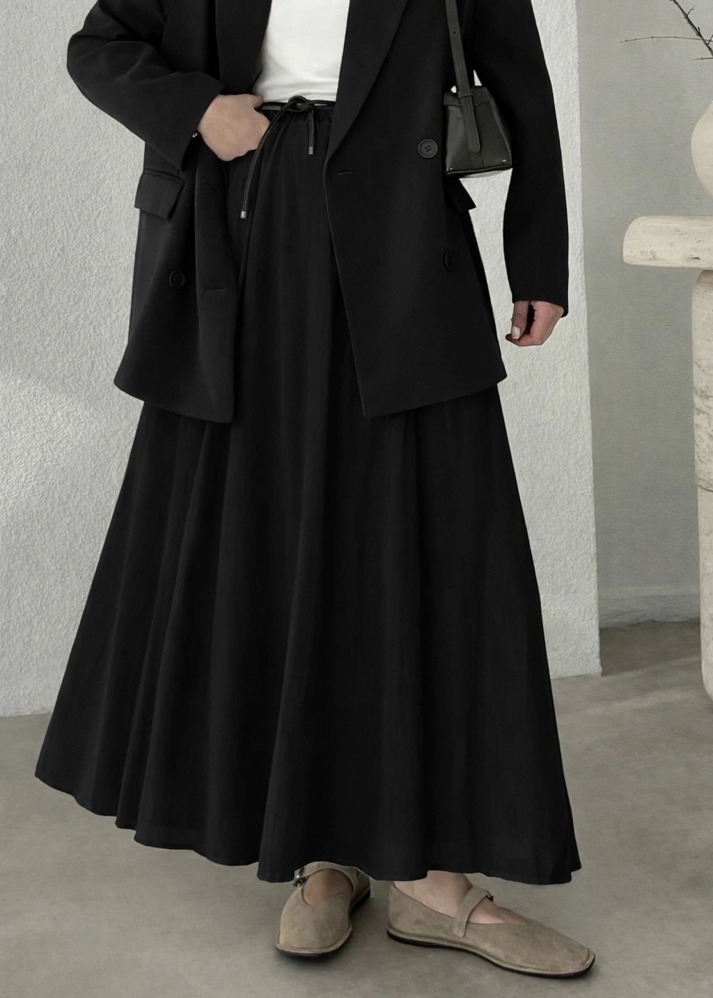 3002 extra parçalı Vual H&m Etek siyah