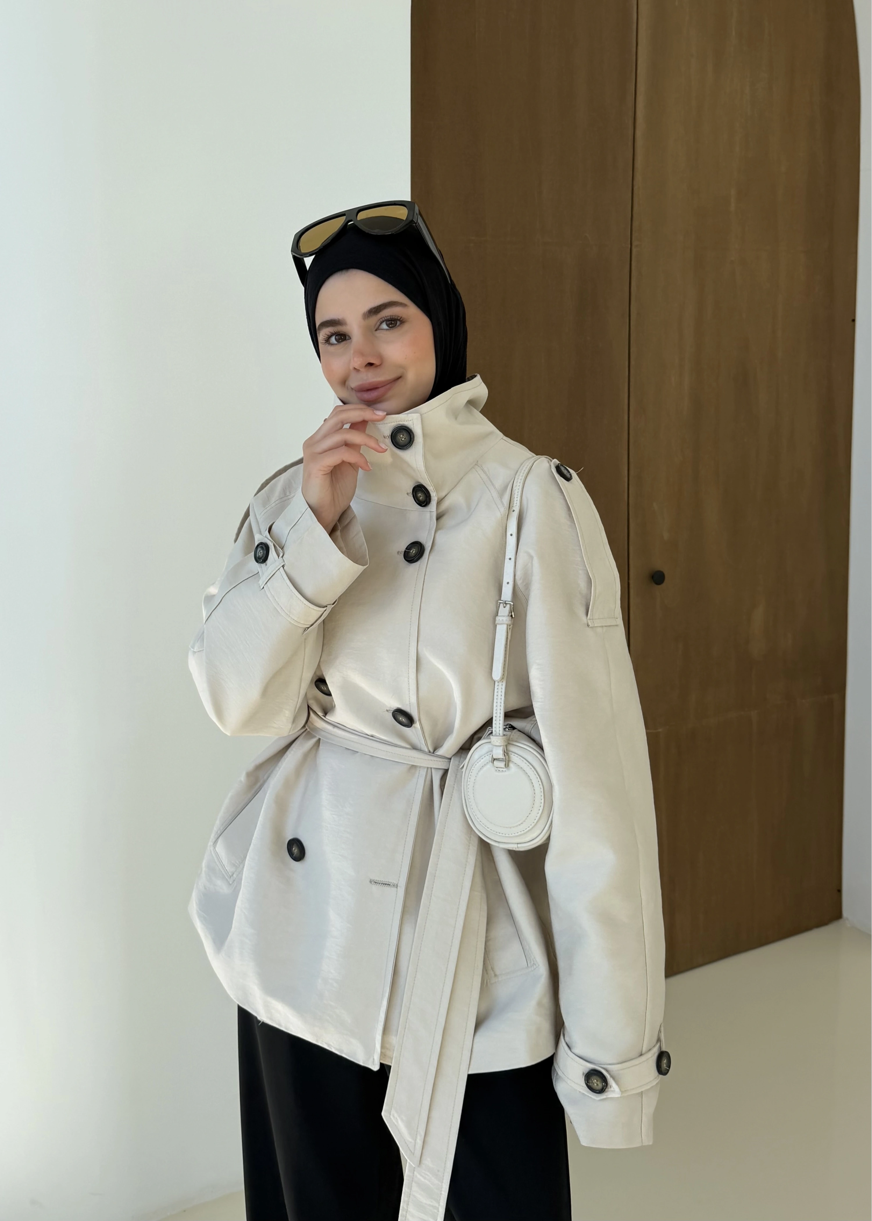 08 KRM DİK YAKA YAZLIK TRENÇKOT