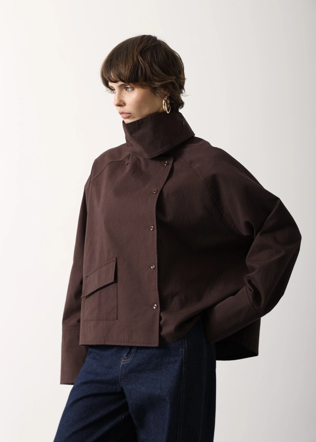 38193 MEVSİMLİK CEKET KAHVE