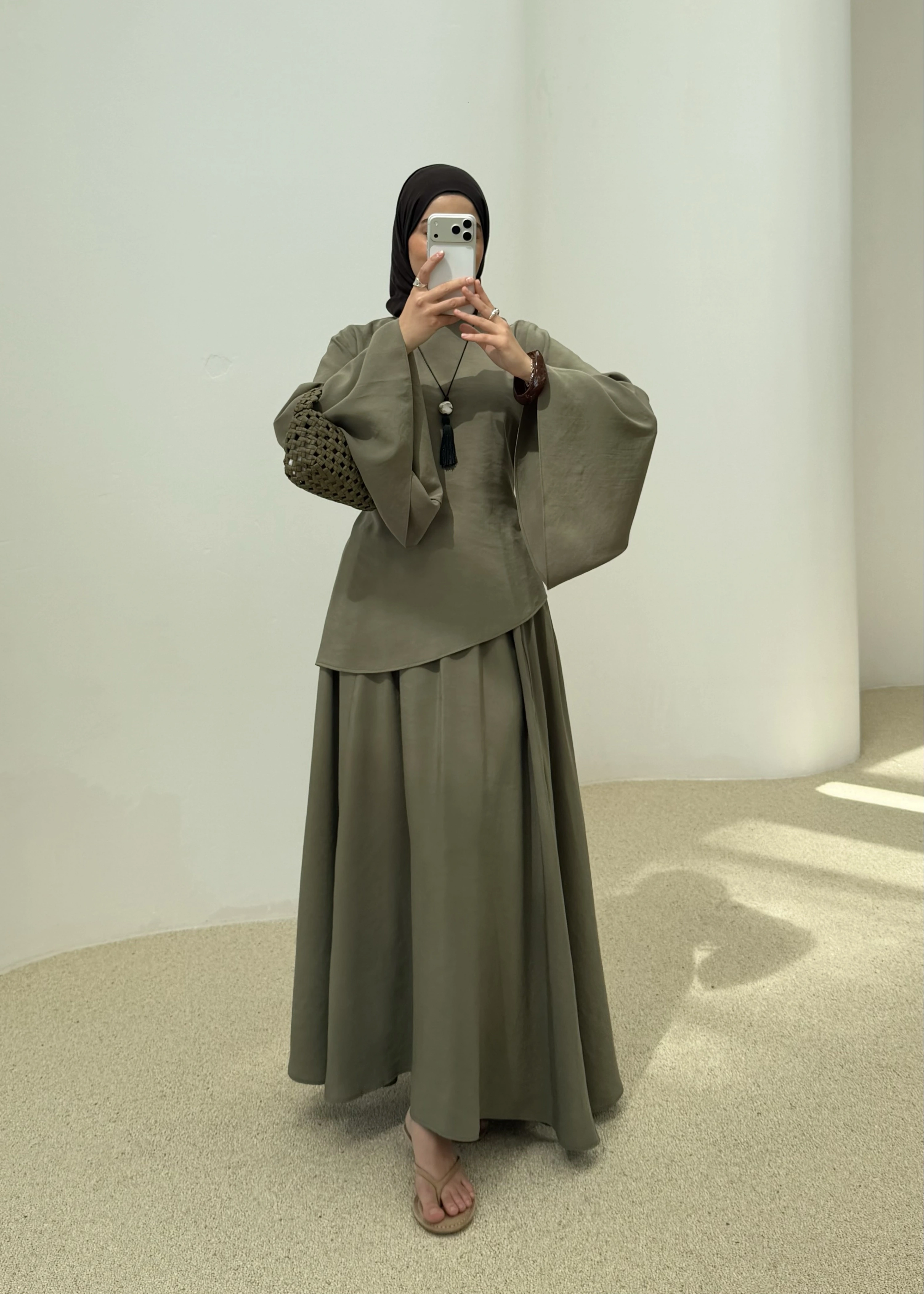 İKİLİ ETEK TAKIM YEŞİL