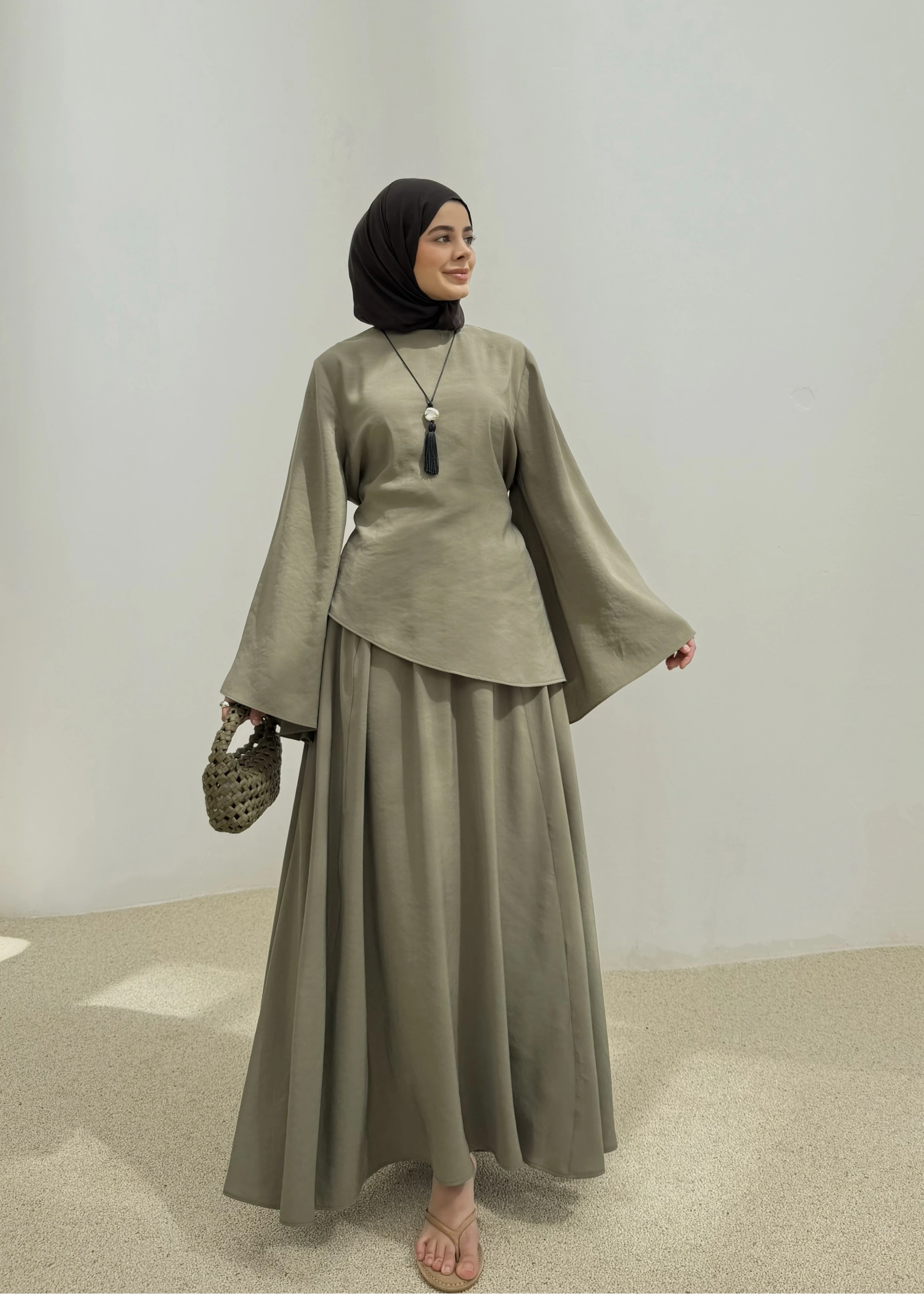 İKİLİ ETEK TAKIM YEŞİL