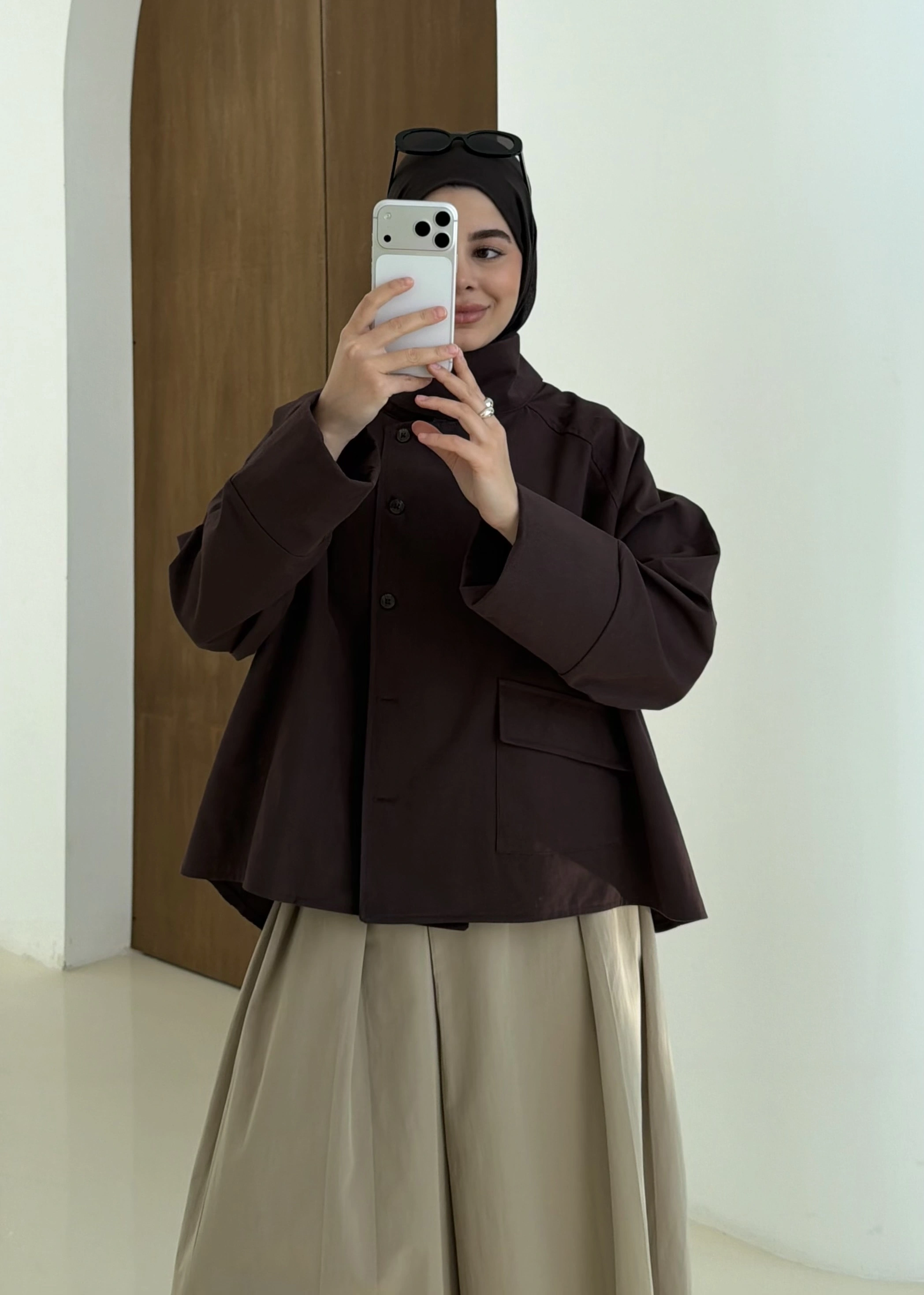 38193 MEVSİMLİK CEKET KAHVE