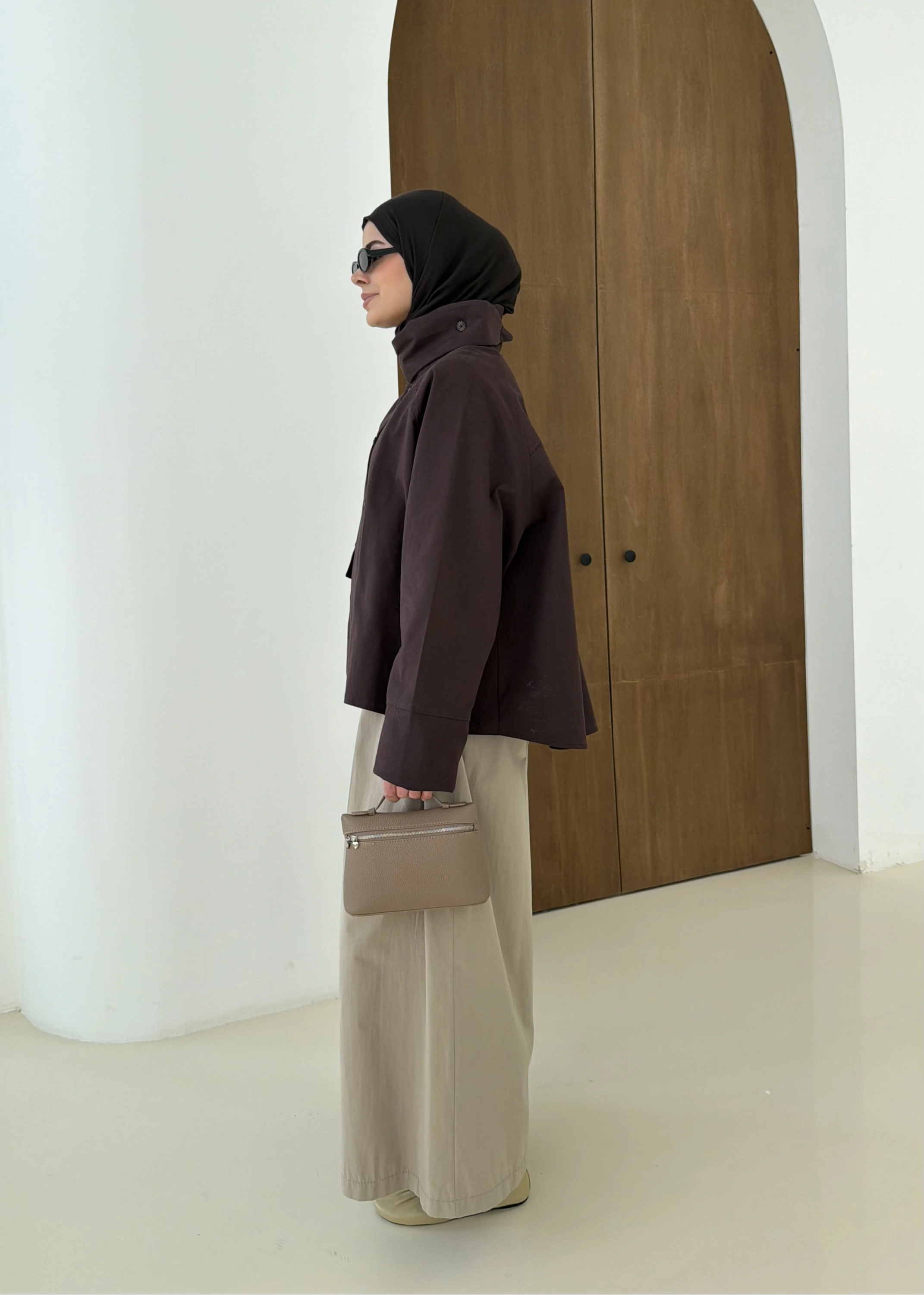 38193 MEVSİMLİK CEKET KAHVE