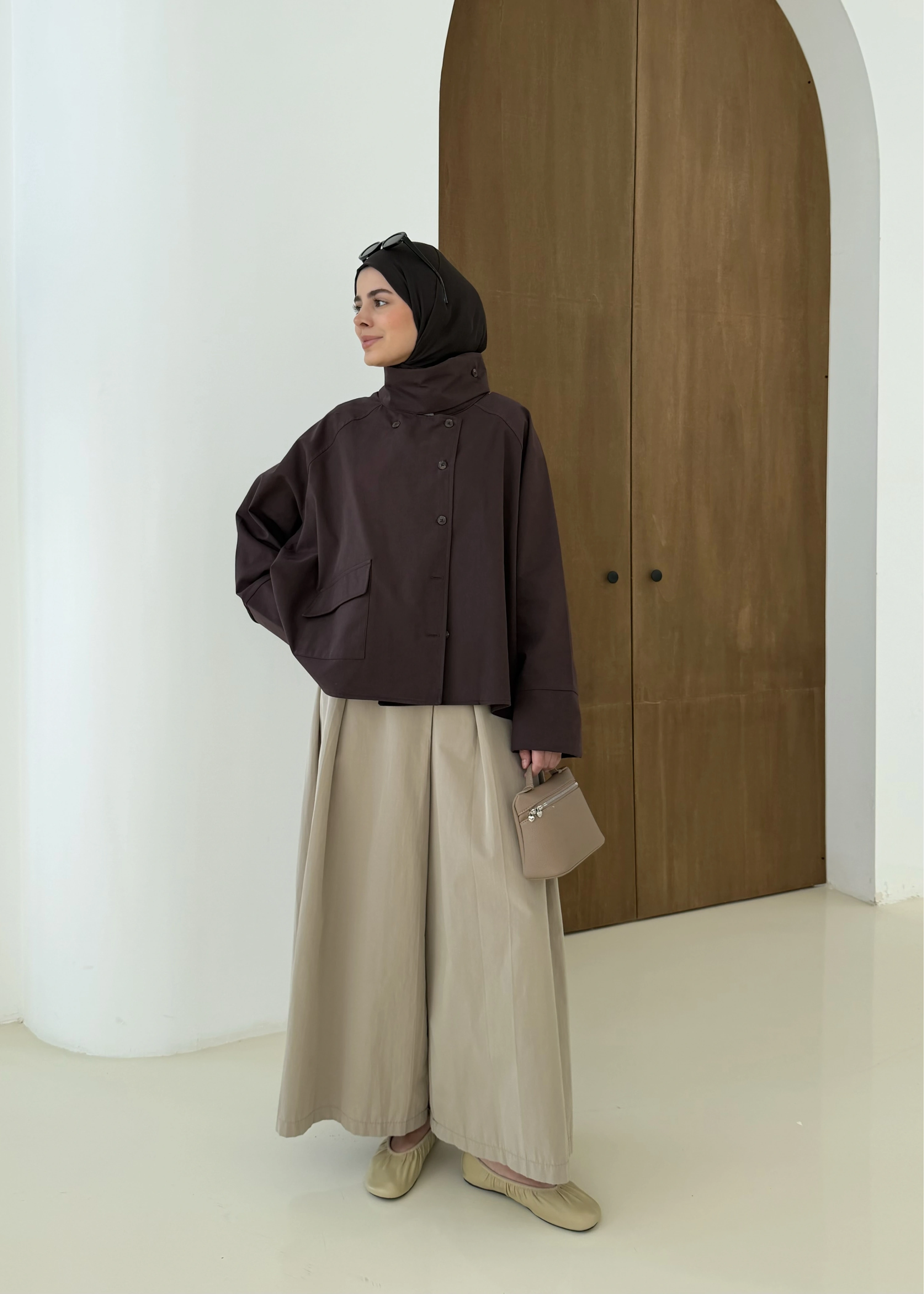 38193 MEVSİMLİK CEKET KAHVE