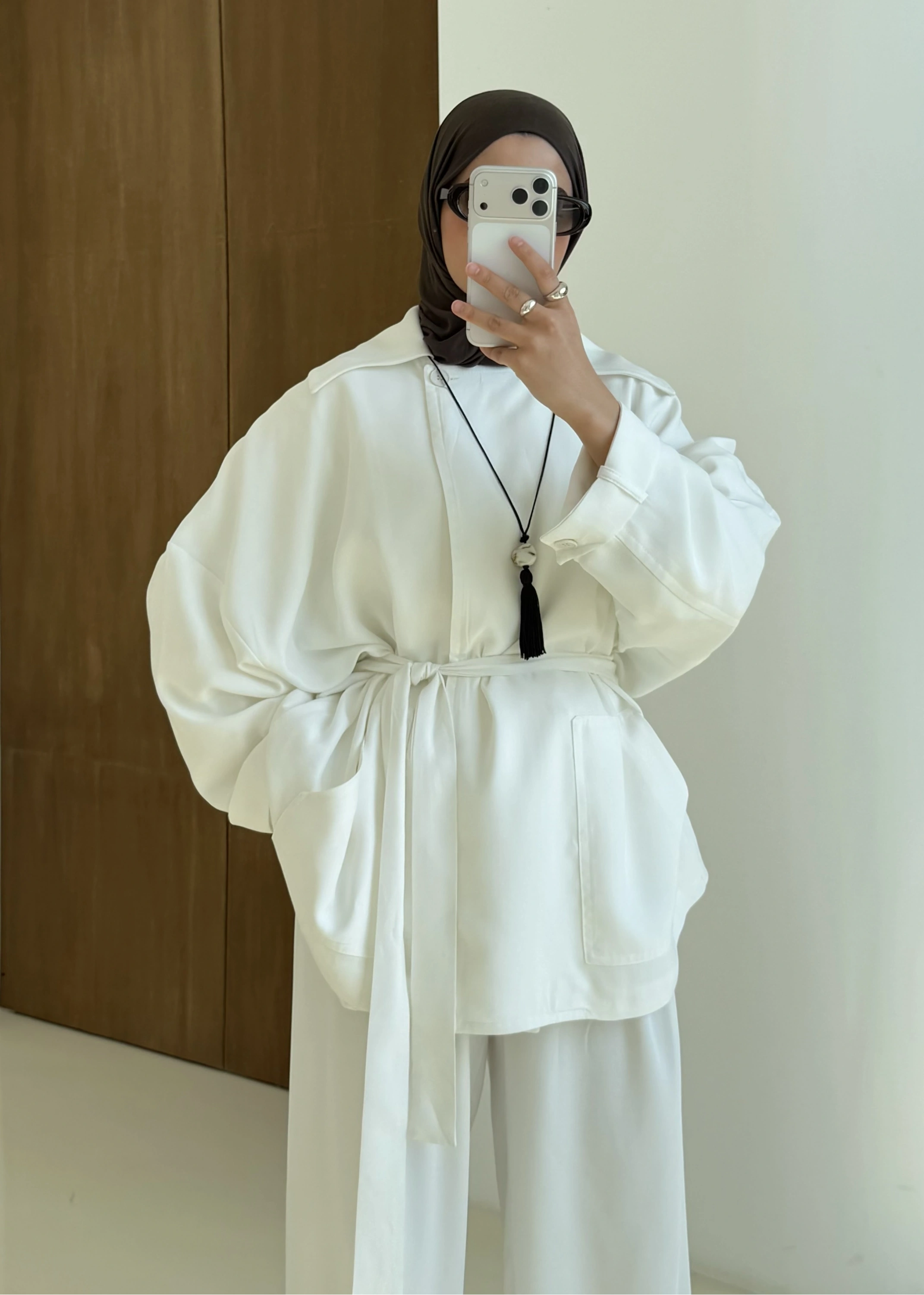 006 CONCP BEL LASTİK CEKET beyaz