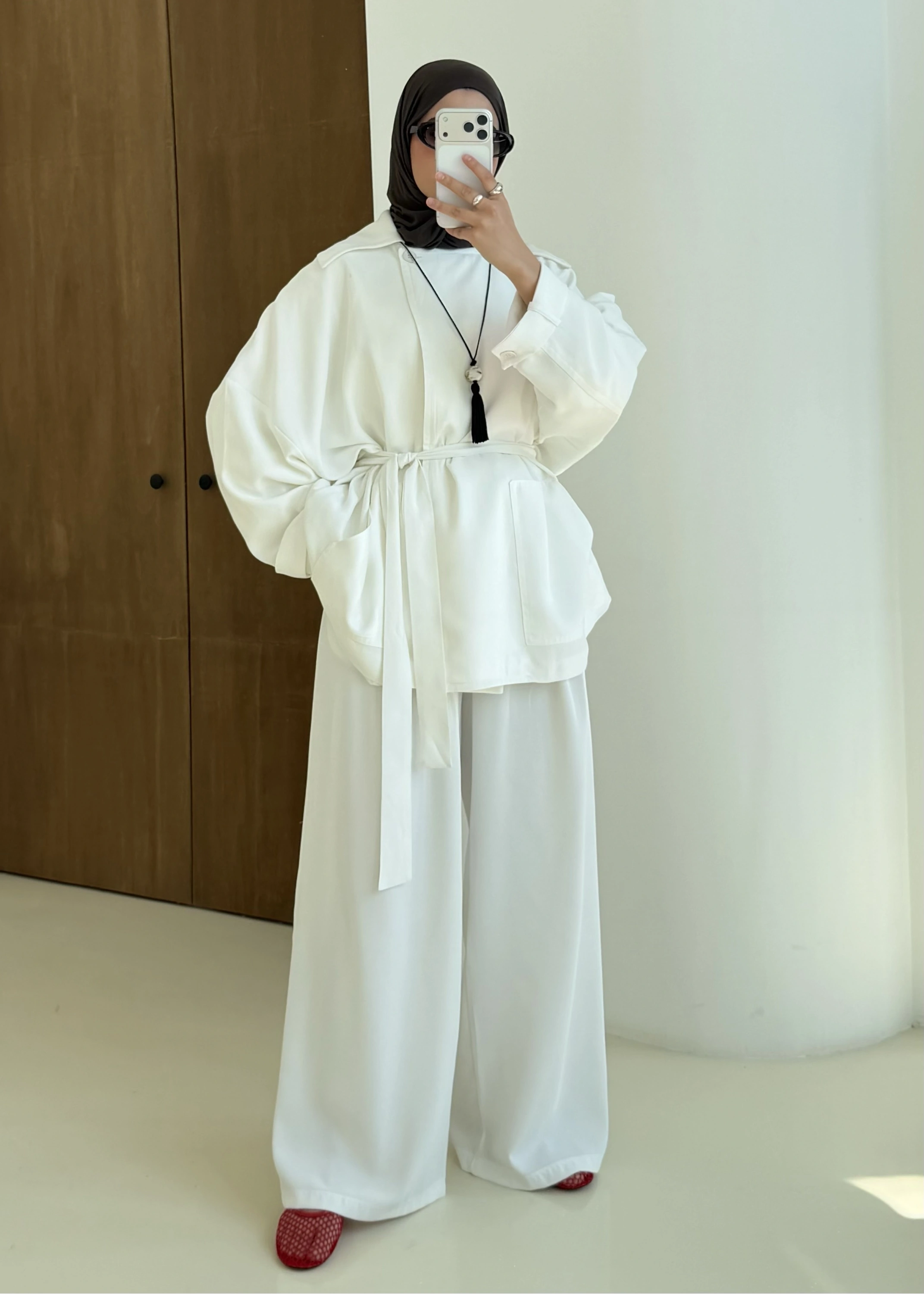 006 CONCP BEL LASTİK CEKET beyaz