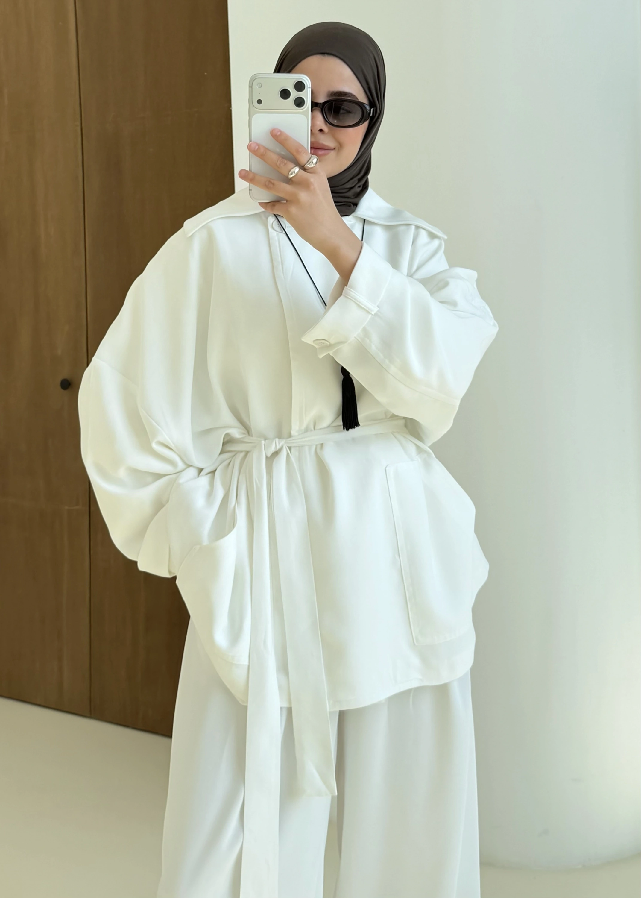 006 CONCP BEL LASTİK CEKET beyaz