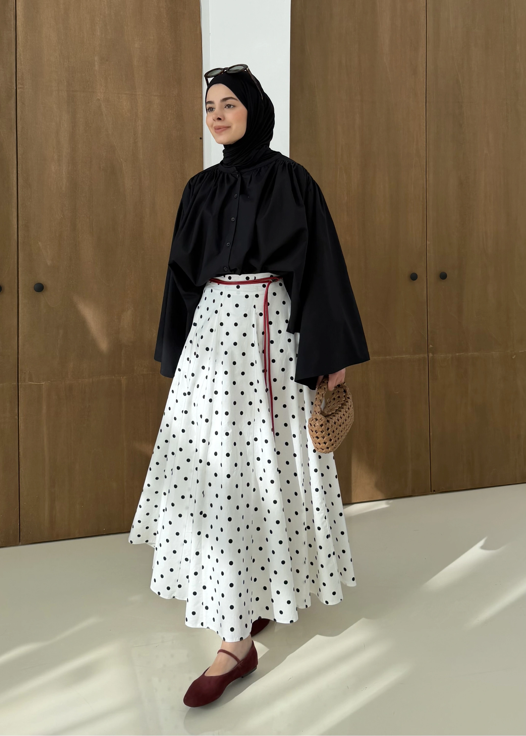 3005 PUANTİYE ETEK BEYAZ