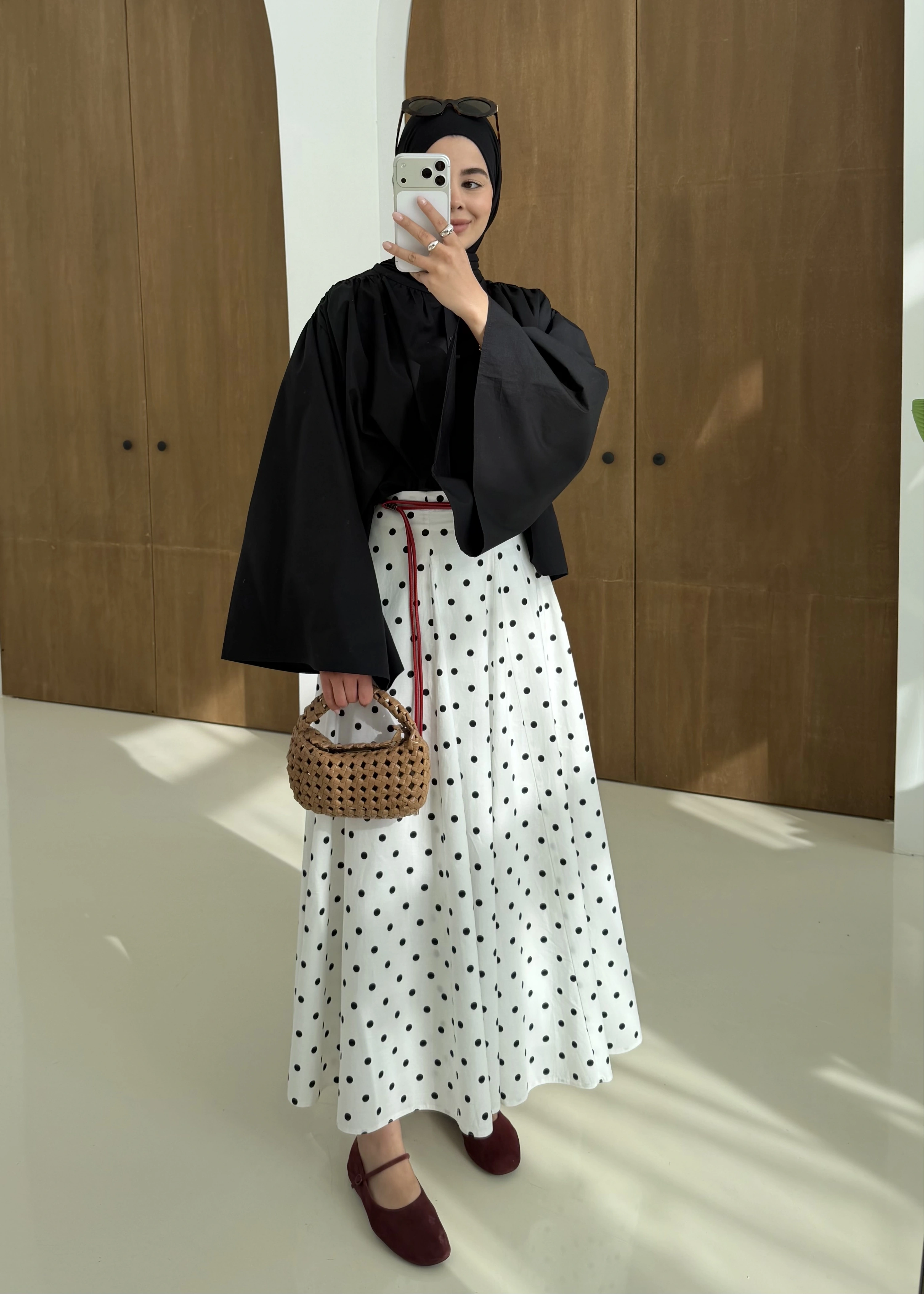 3005 PUANTİYE ETEK BEYAZ