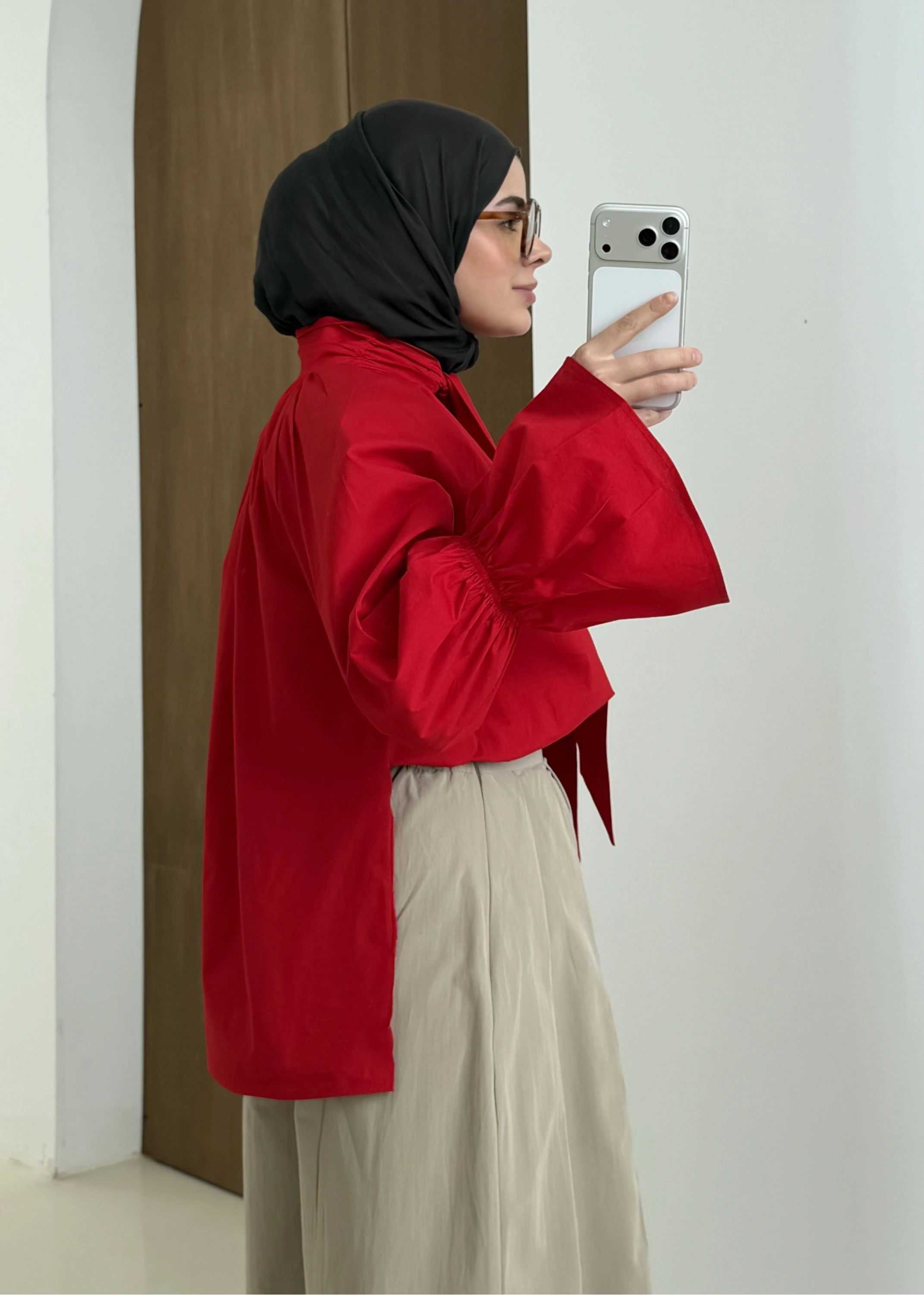 FİYONK GÖMLEK KIRMIZI