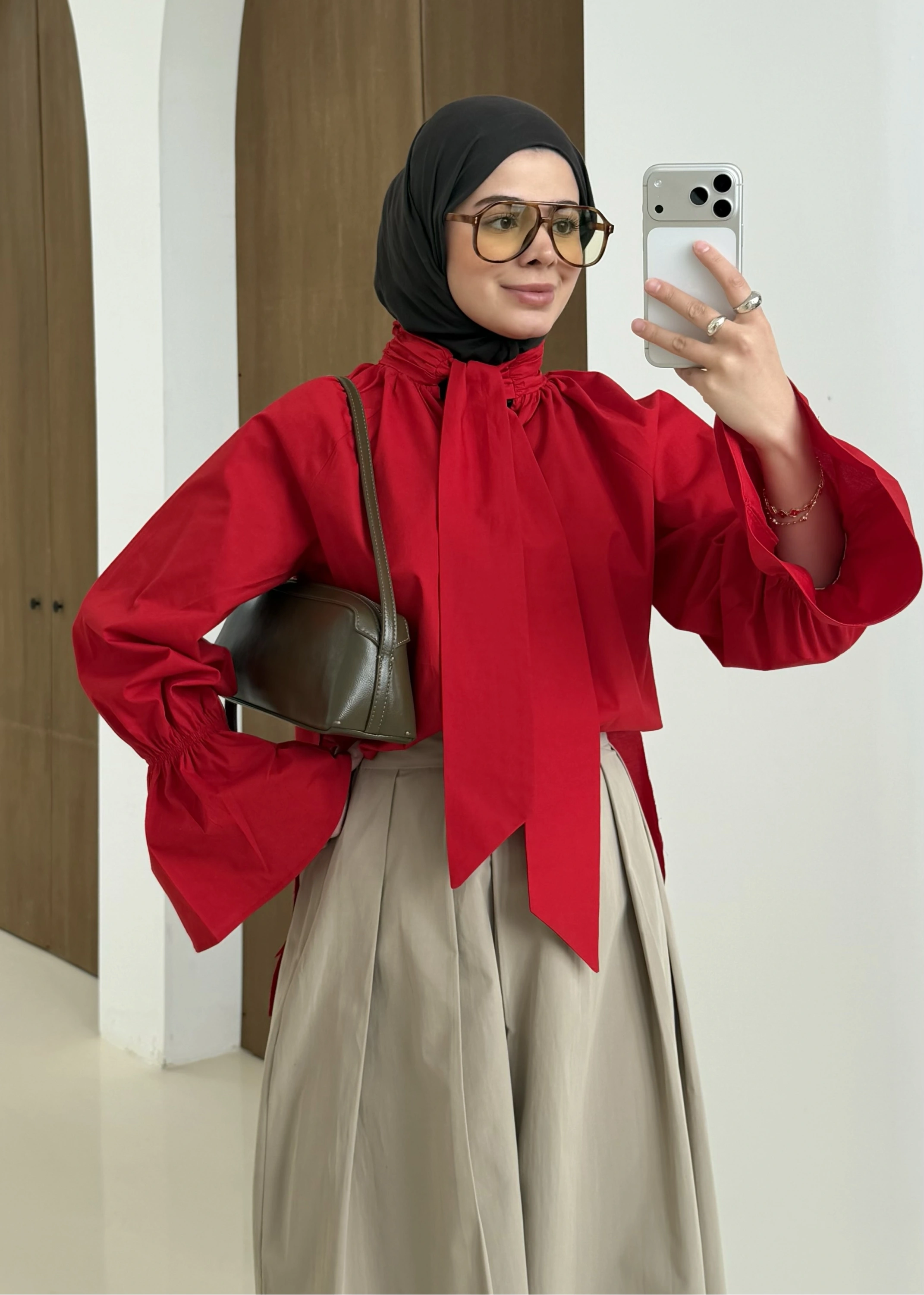 FİYONK GÖMLEK KIRMIZI