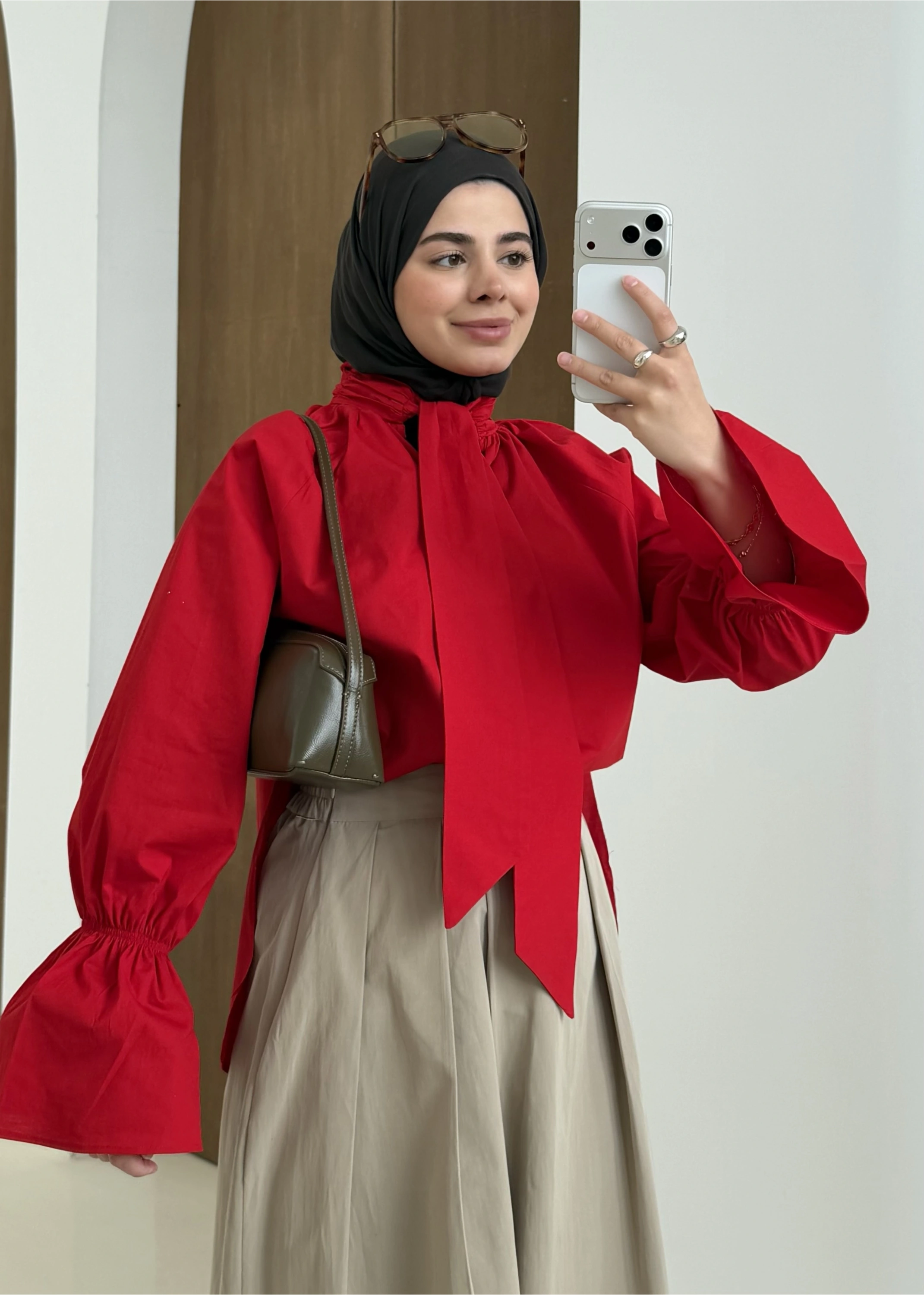 FİYONK GÖMLEK KIRMIZI