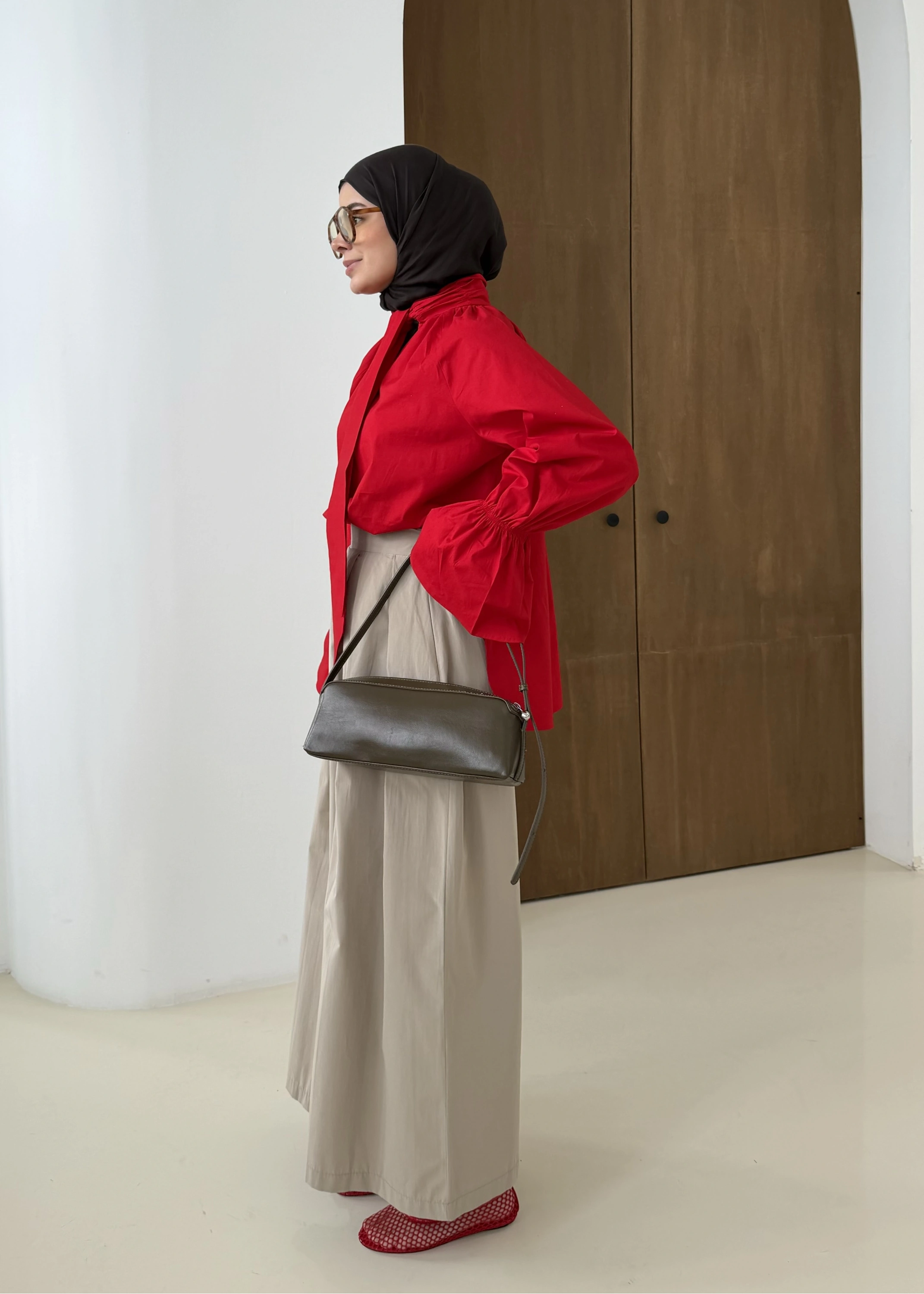 FİYONK GÖMLEK KIRMIZI