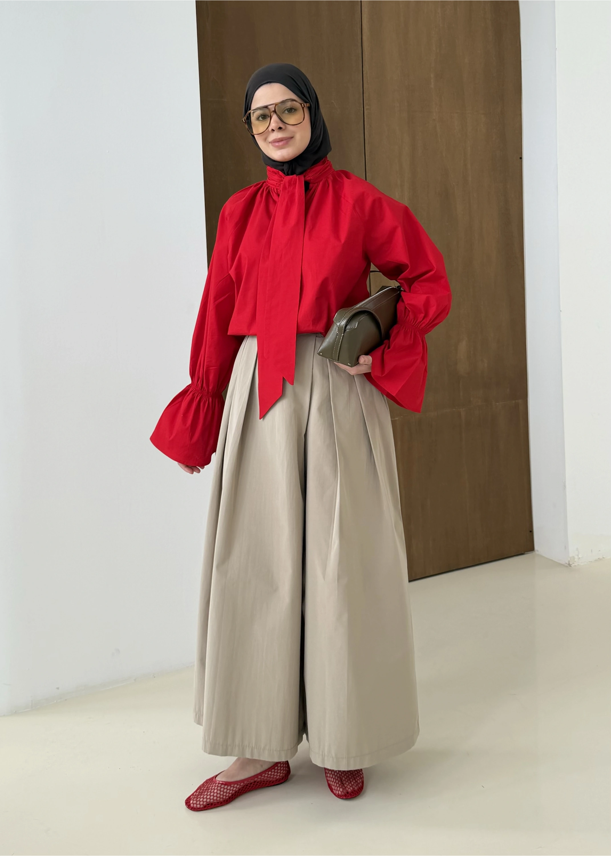 FİYONK GÖMLEK KIRMIZI