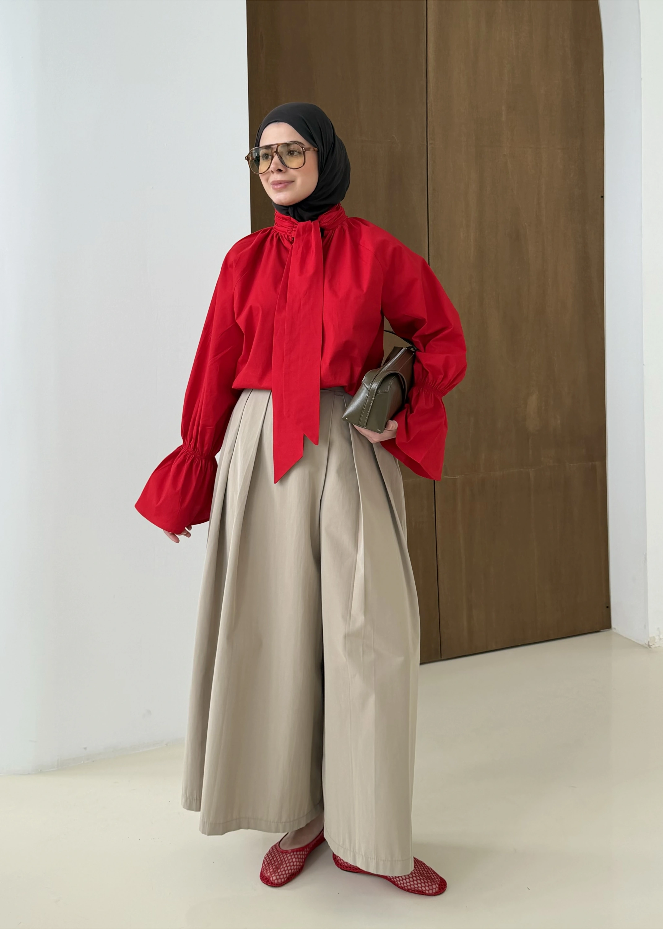 FİYONK GÖMLEK KIRMIZI