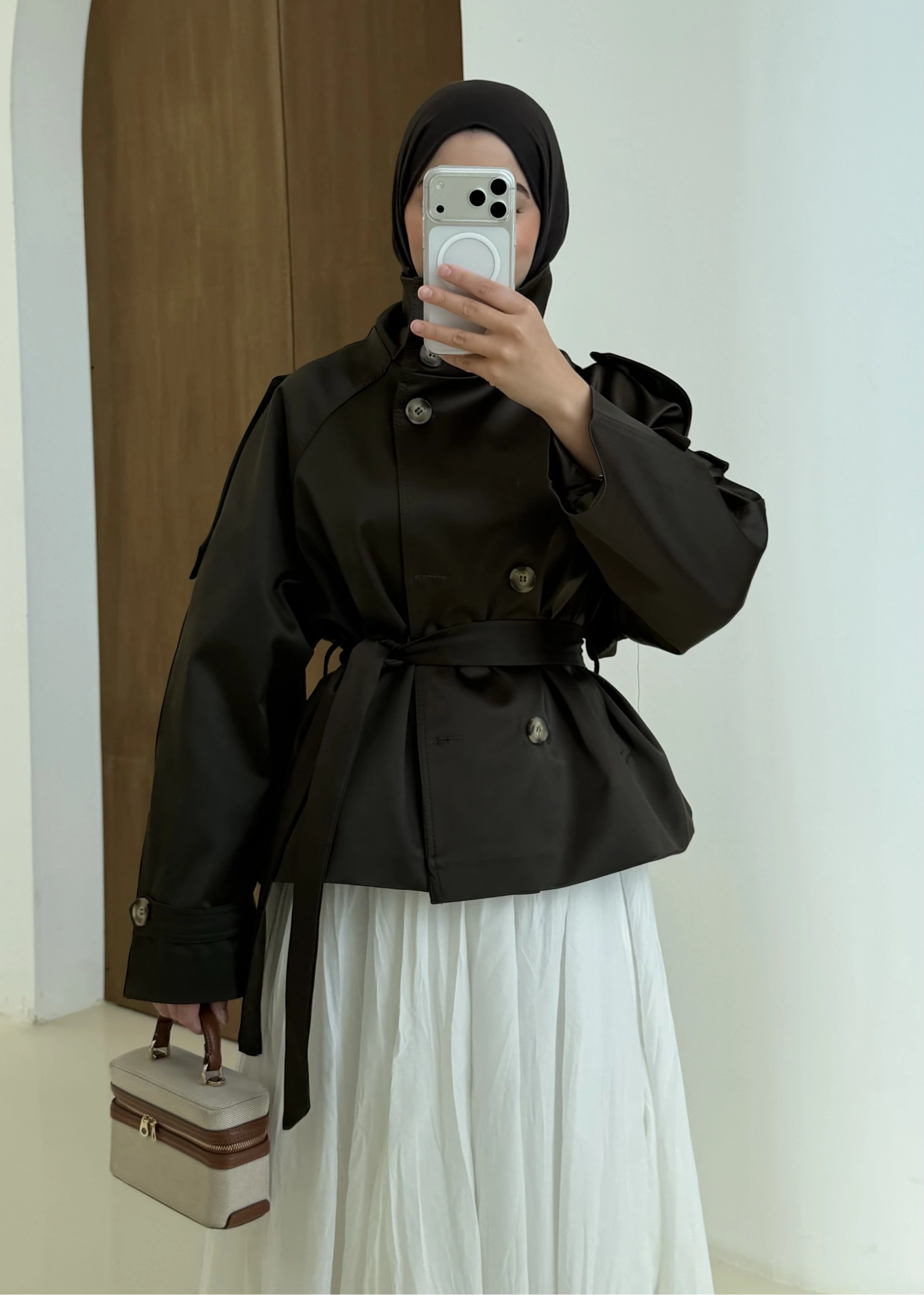 010 CLOE DİK YAKA TRENÇ HAKİ