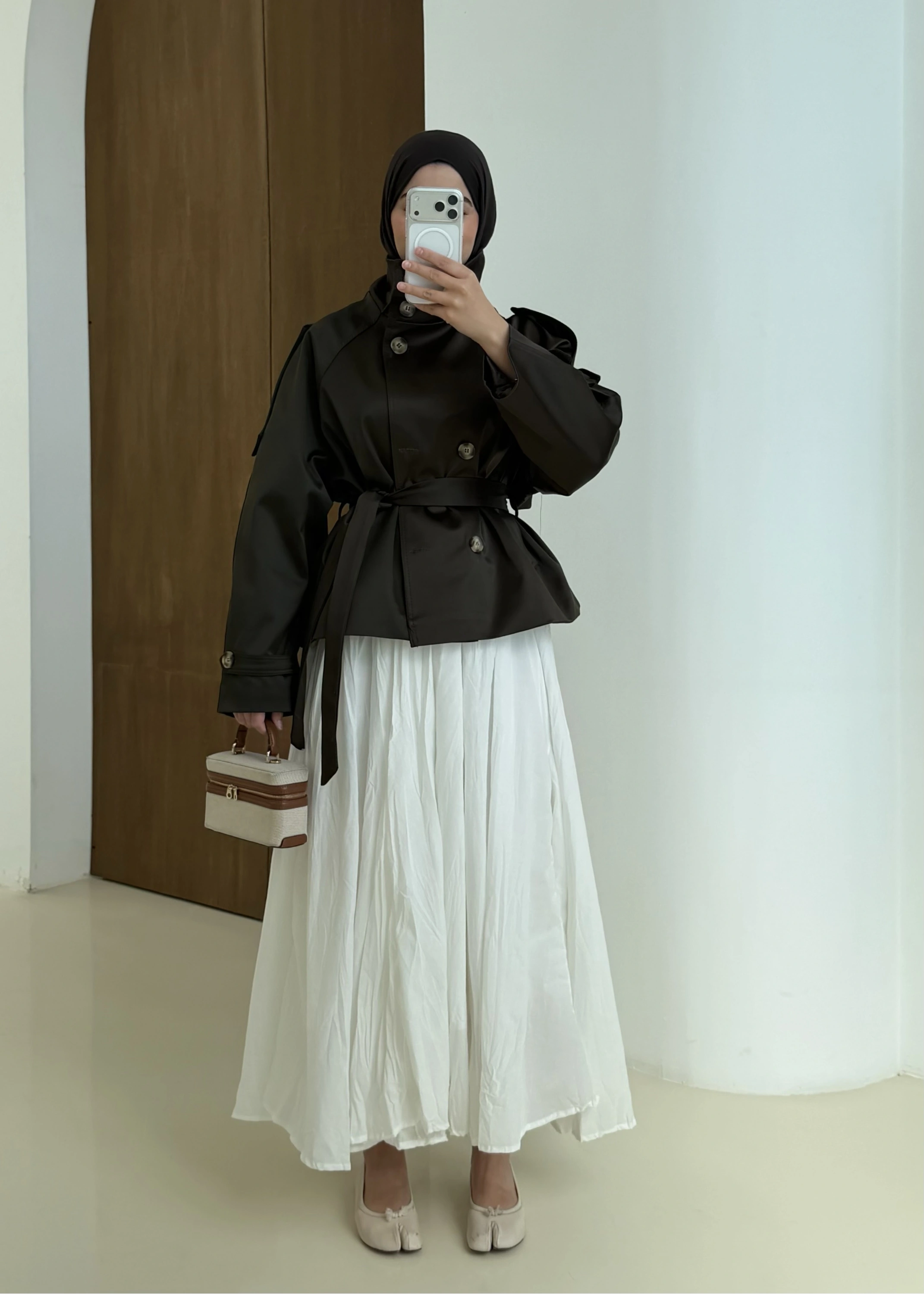 010 CLOE DİK YAKA TRENÇ HAKİ