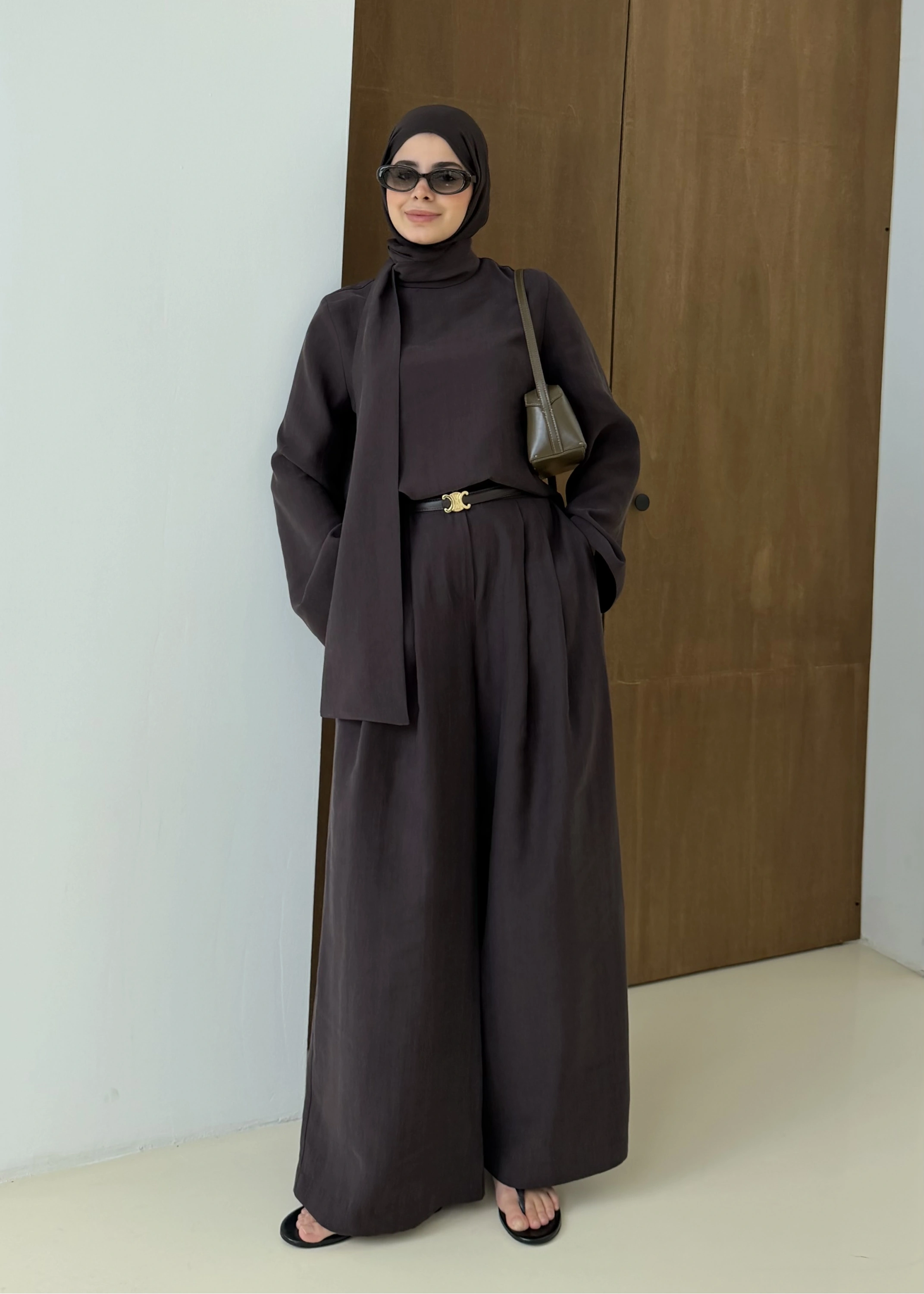 PALAZZO İKİLİ TAKIM kahve