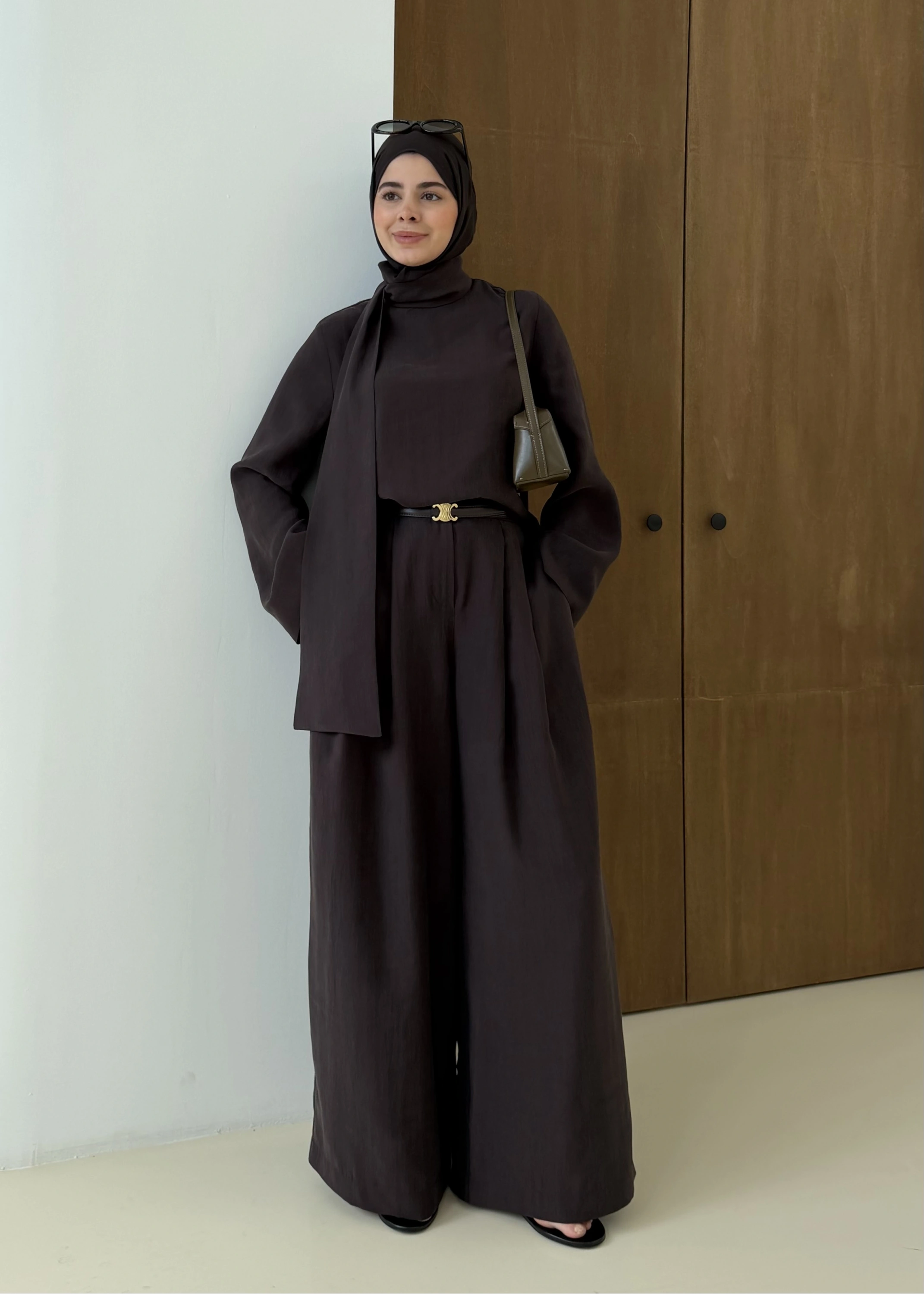 PALAZZO İKİLİ TAKIM kahve