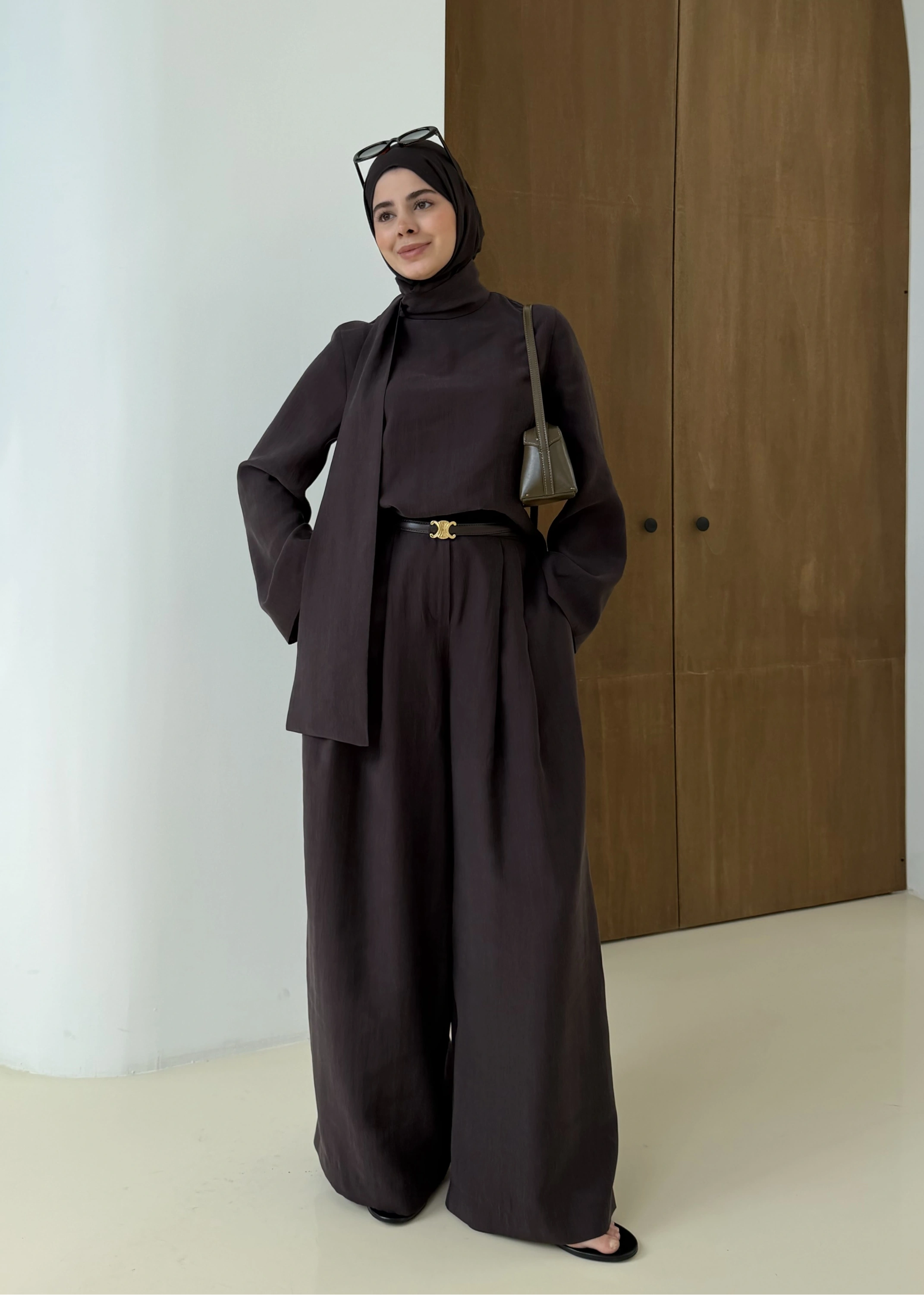 PALAZZO İKİLİ TAKIM kahve