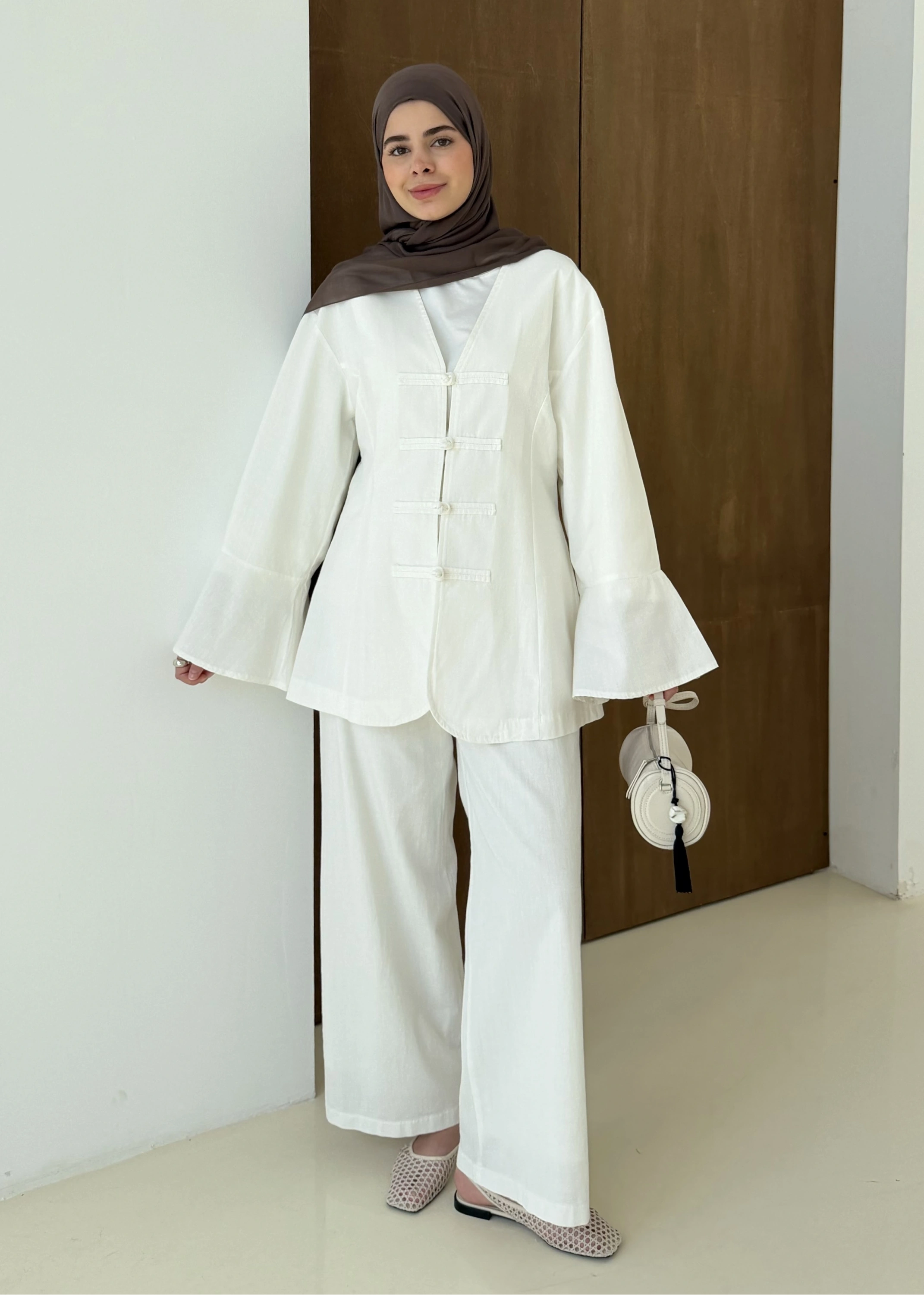 5498 BİRİT DTY BLUZ EKRU