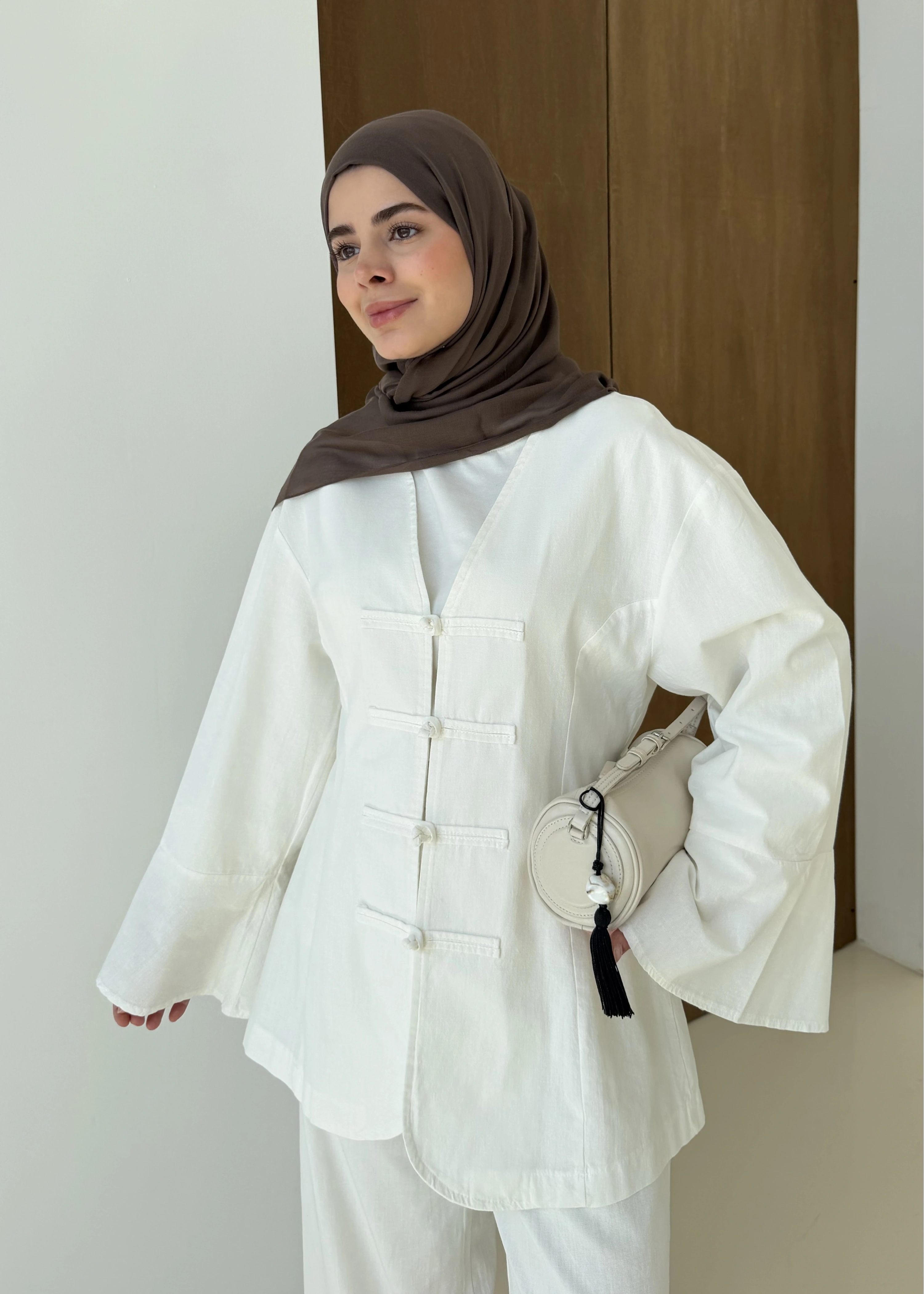 5498 BİRİT DTY BLUZ EKRU