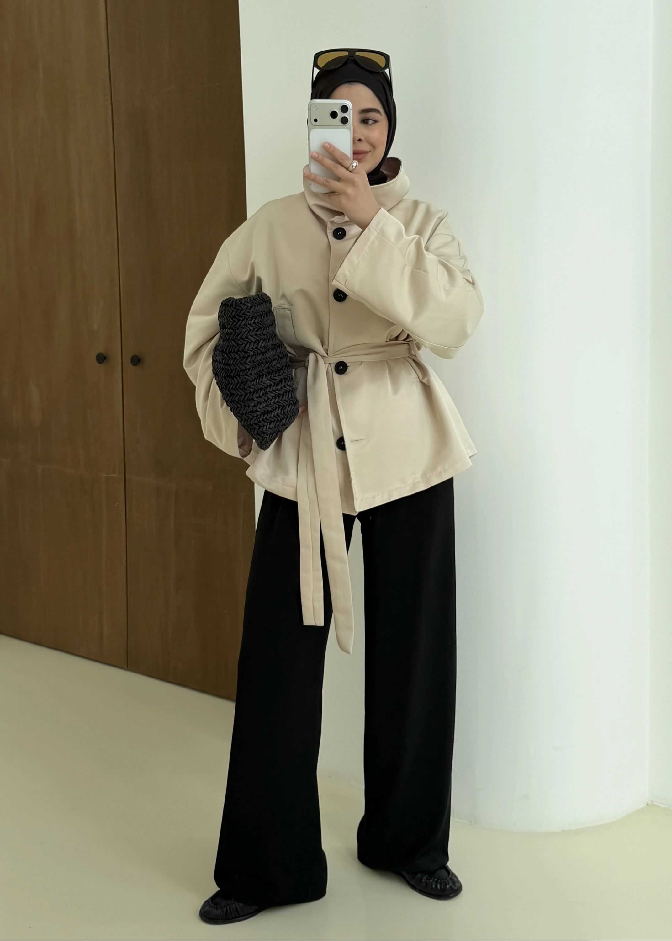 509256 MUADİL PREMİUM TRENÇKOT taş