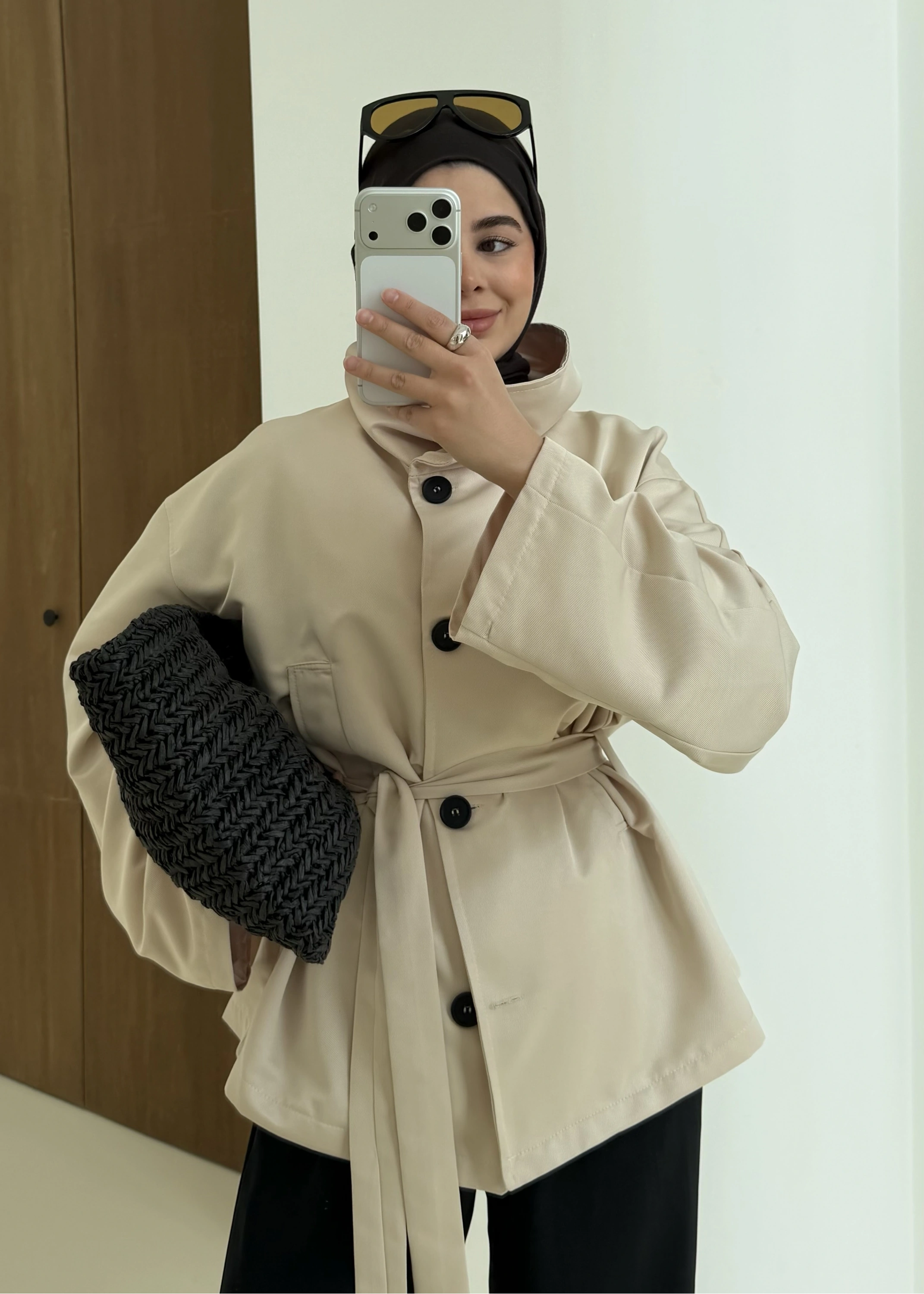 509256 MUADİL PREMİUM TRENÇKOT taş