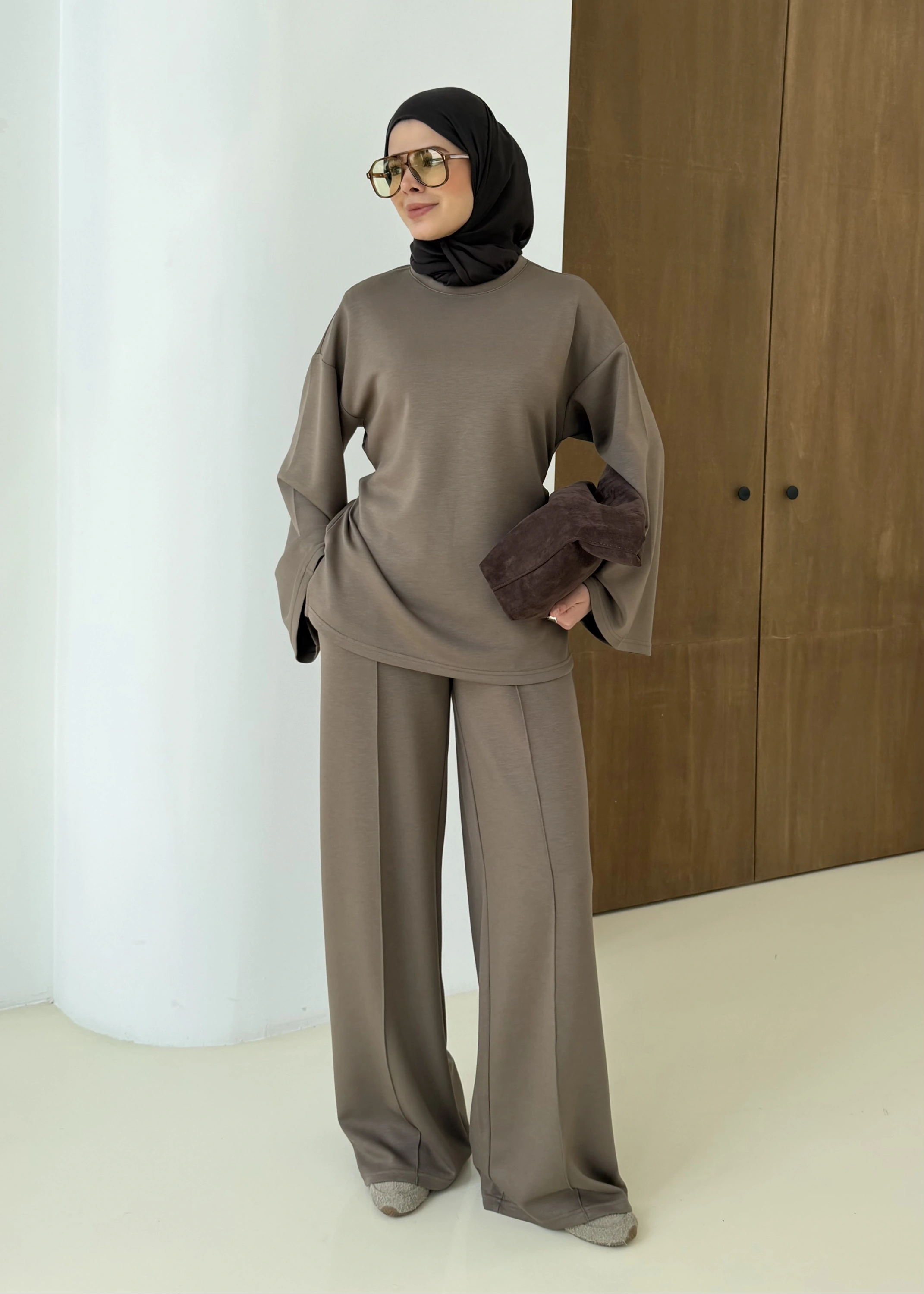 3586 SWEAT TAKIM BEL İPLİ haki