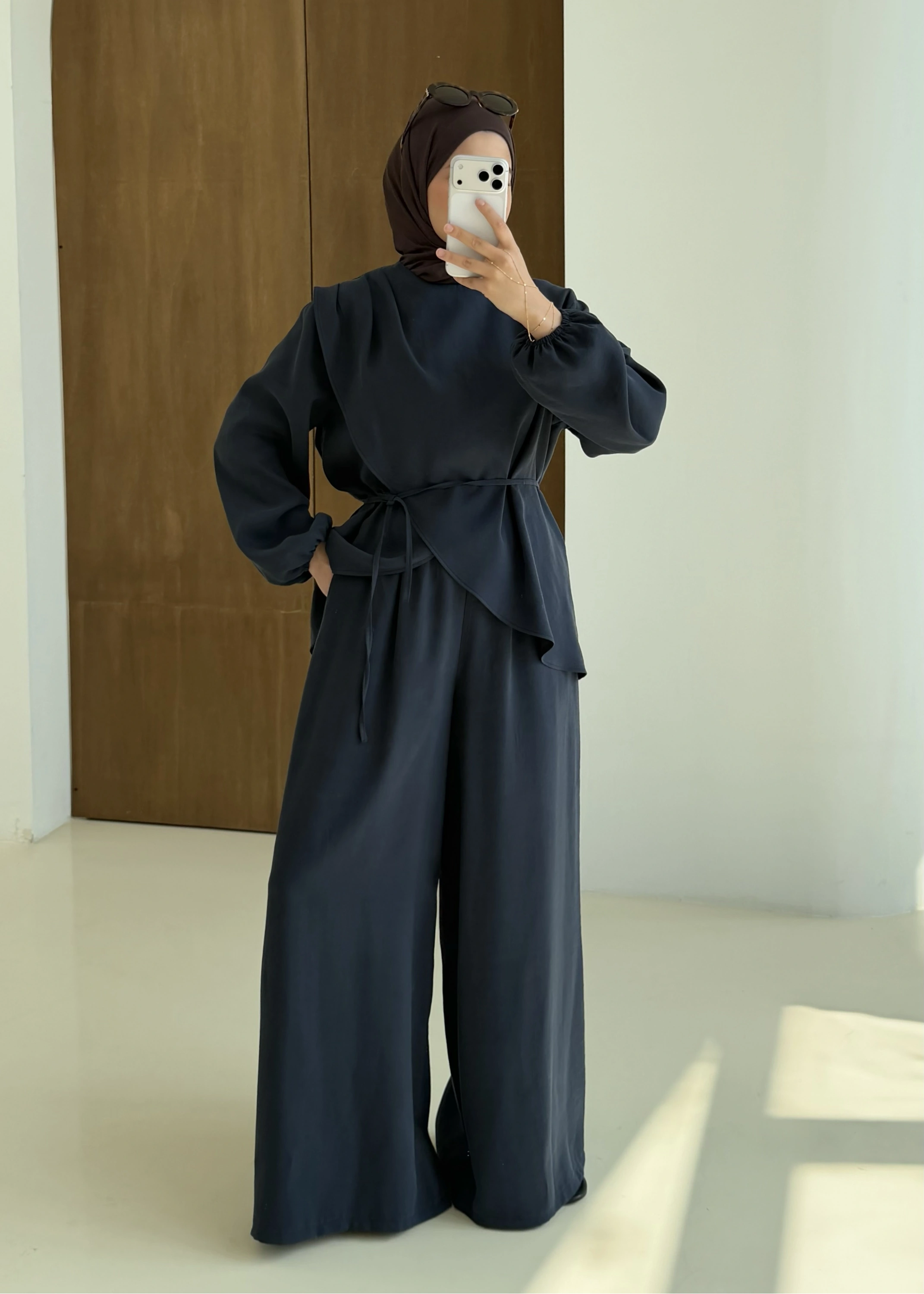 9118 ÇAPRAZ KAPAMALI TAKIM LACİVERT