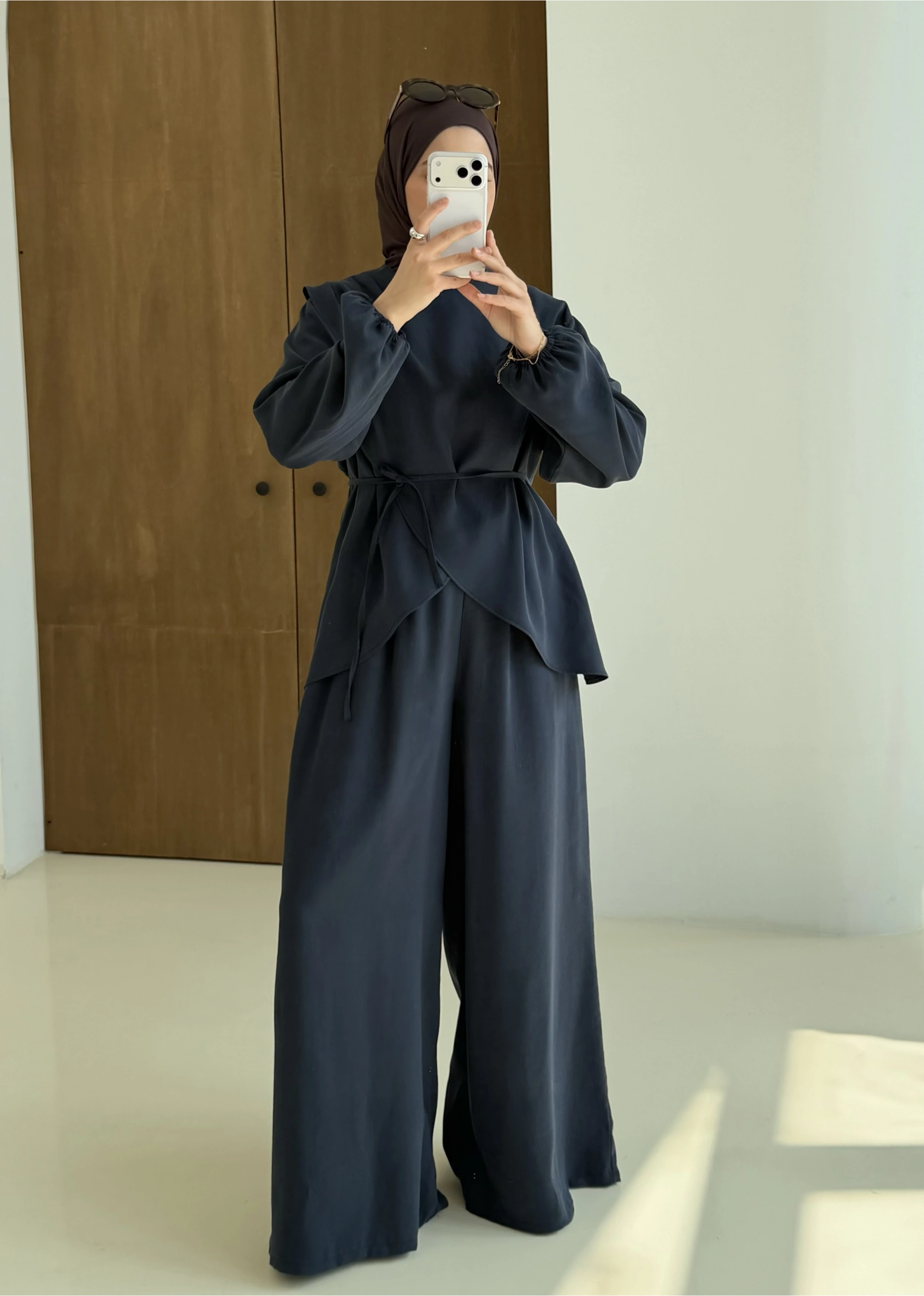 9118 ÇAPRAZ KAPAMALI TAKIM LACİVERT