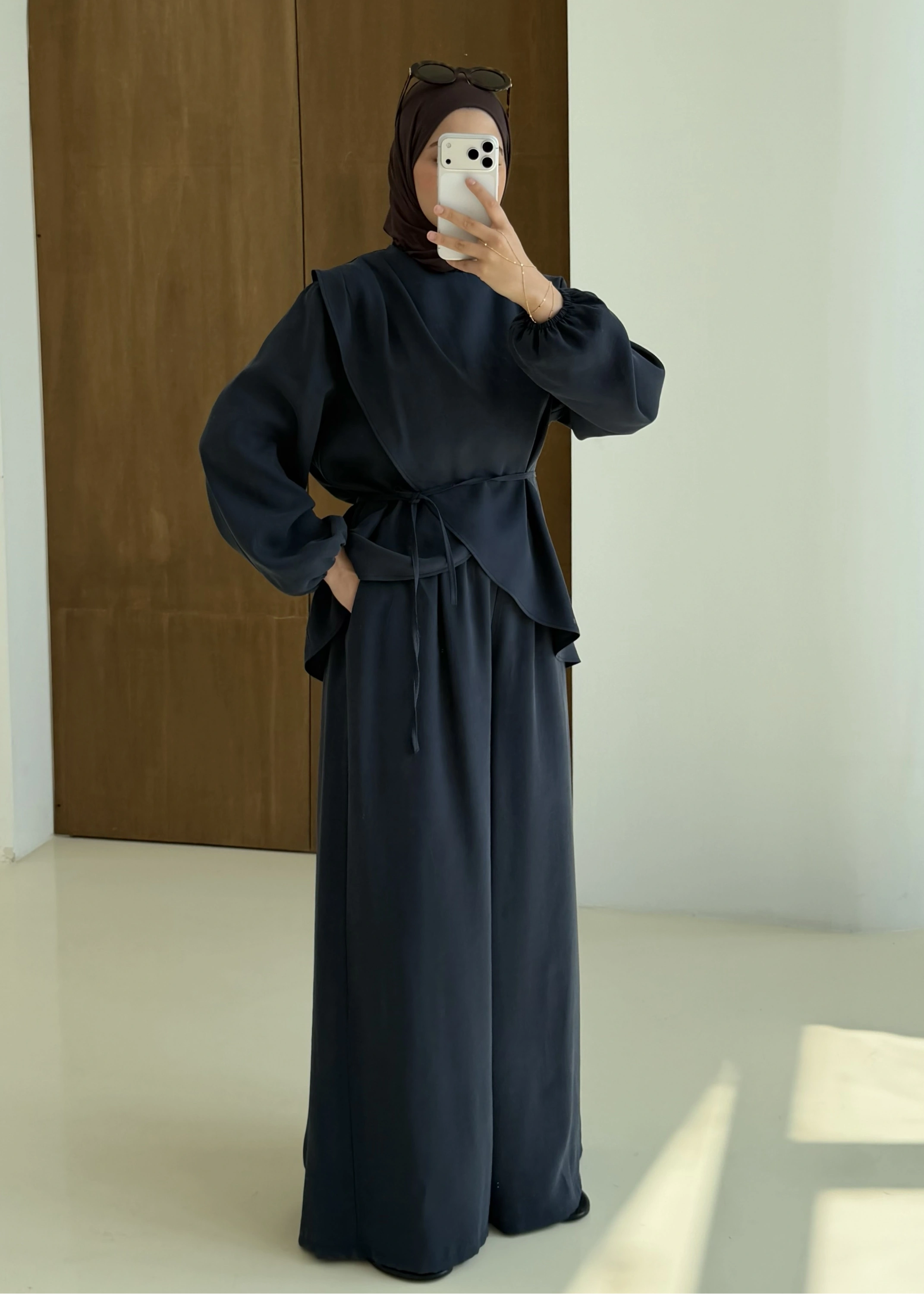 9118 ÇAPRAZ KAPAMALI TAKIM LACİVERT