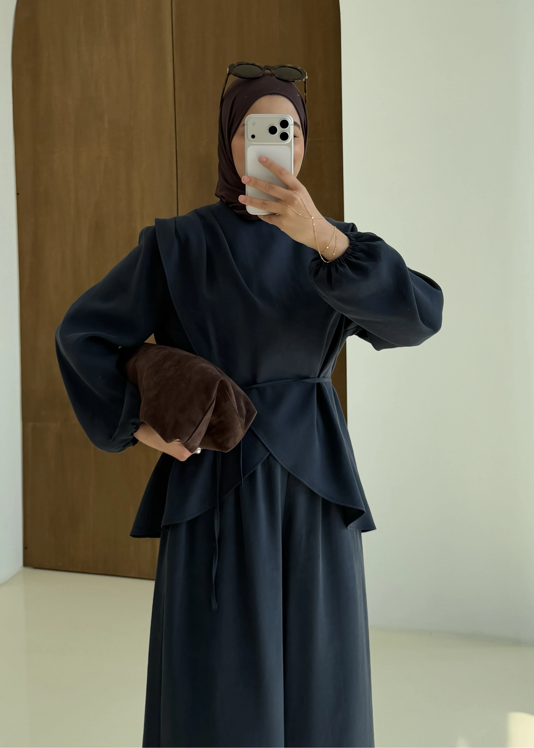 9118 ÇAPRAZ KAPAMALI TAKIM LACİVERT