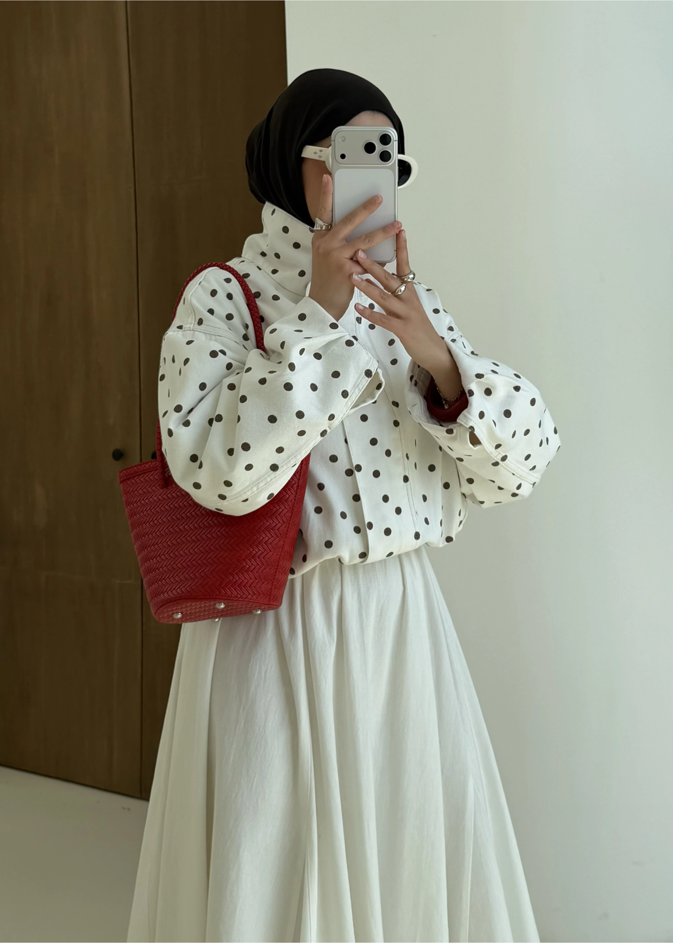 KAHVERENGİ PUANTİYE GABARDİN CEKET