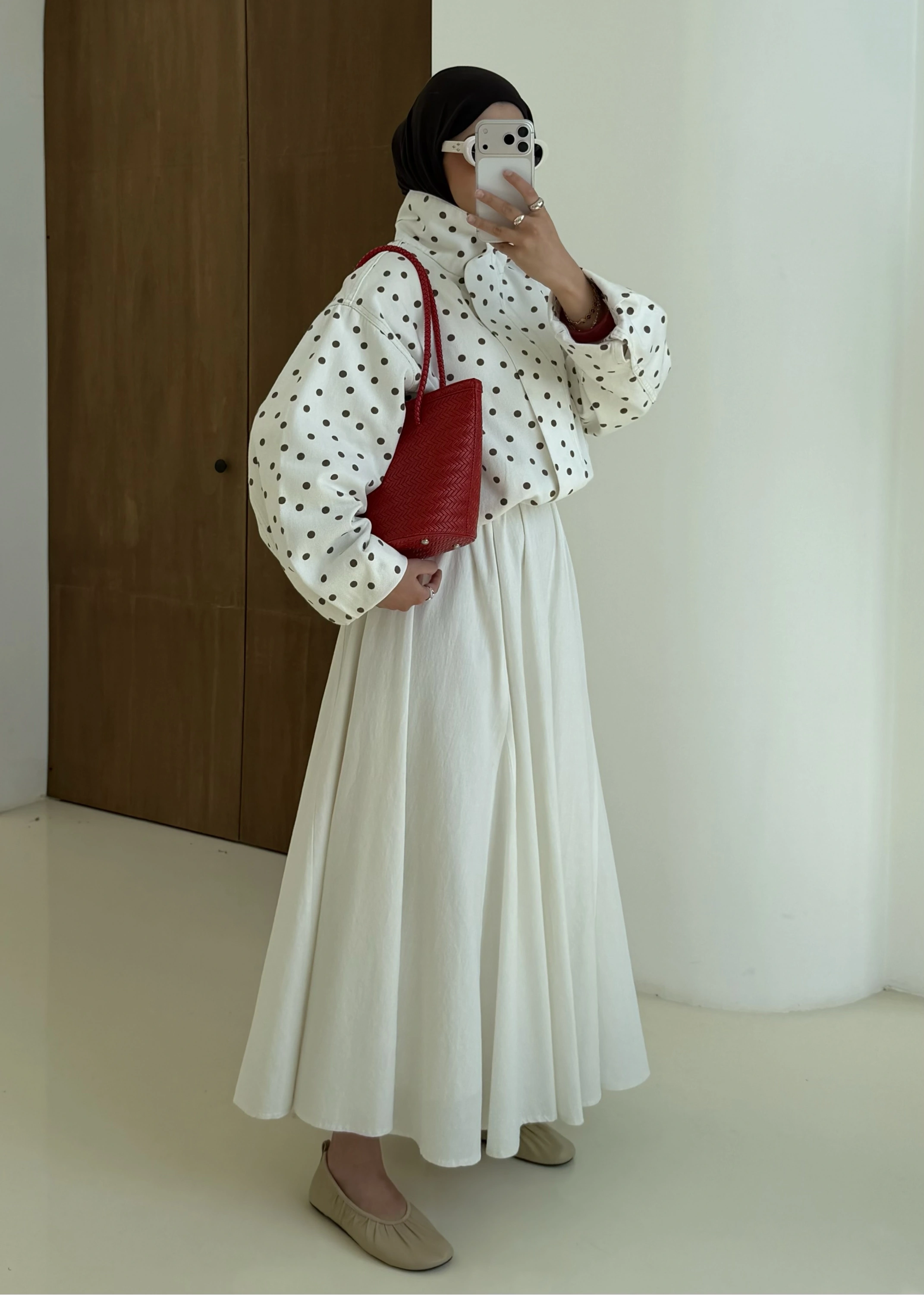 KAHVERENGİ PUANTİYE GABARDİN CEKET