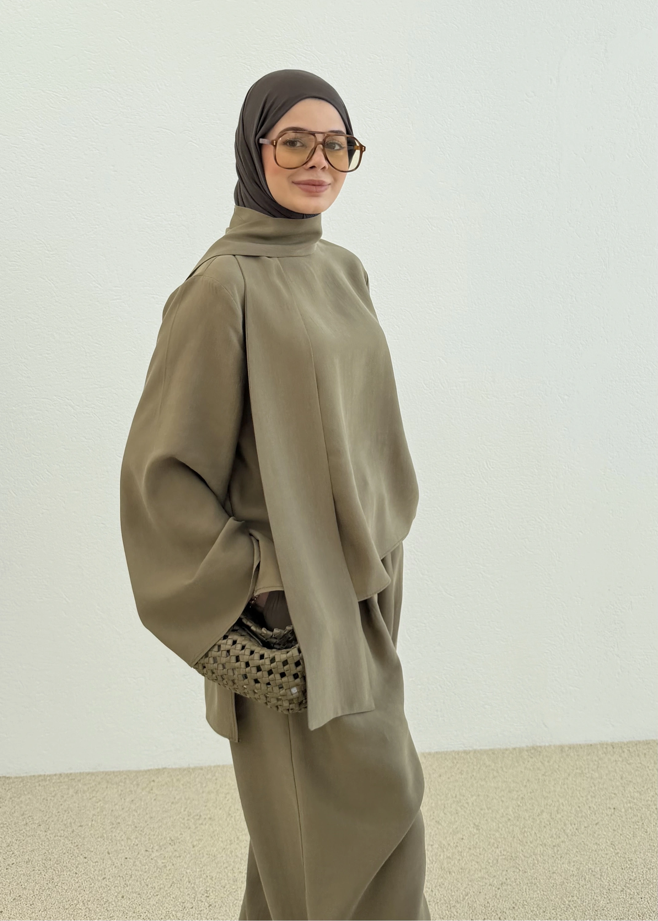 PALAZZO İKİLİ TAKIM yeşil