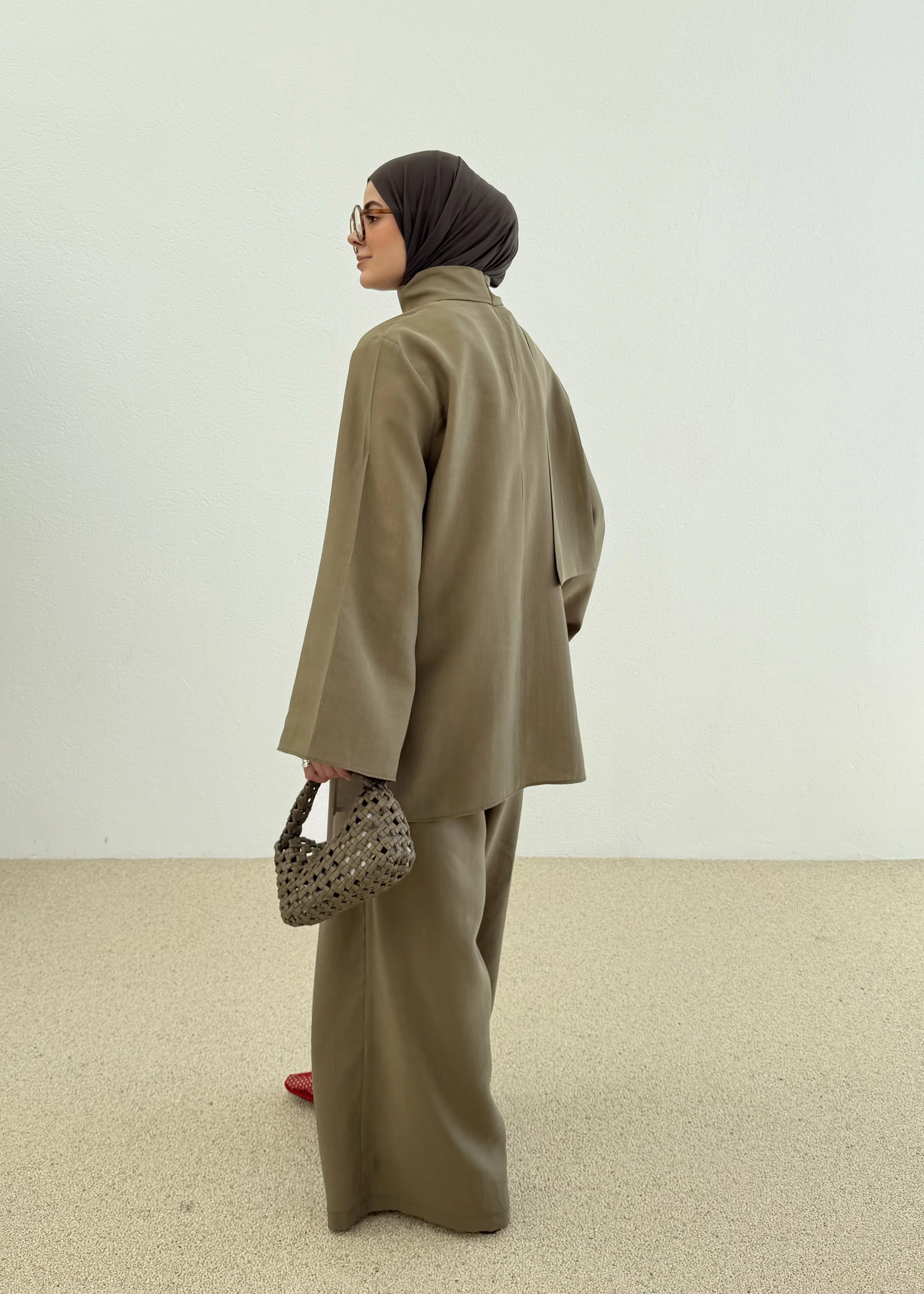 PALAZZO İKİLİ TAKIM yeşil